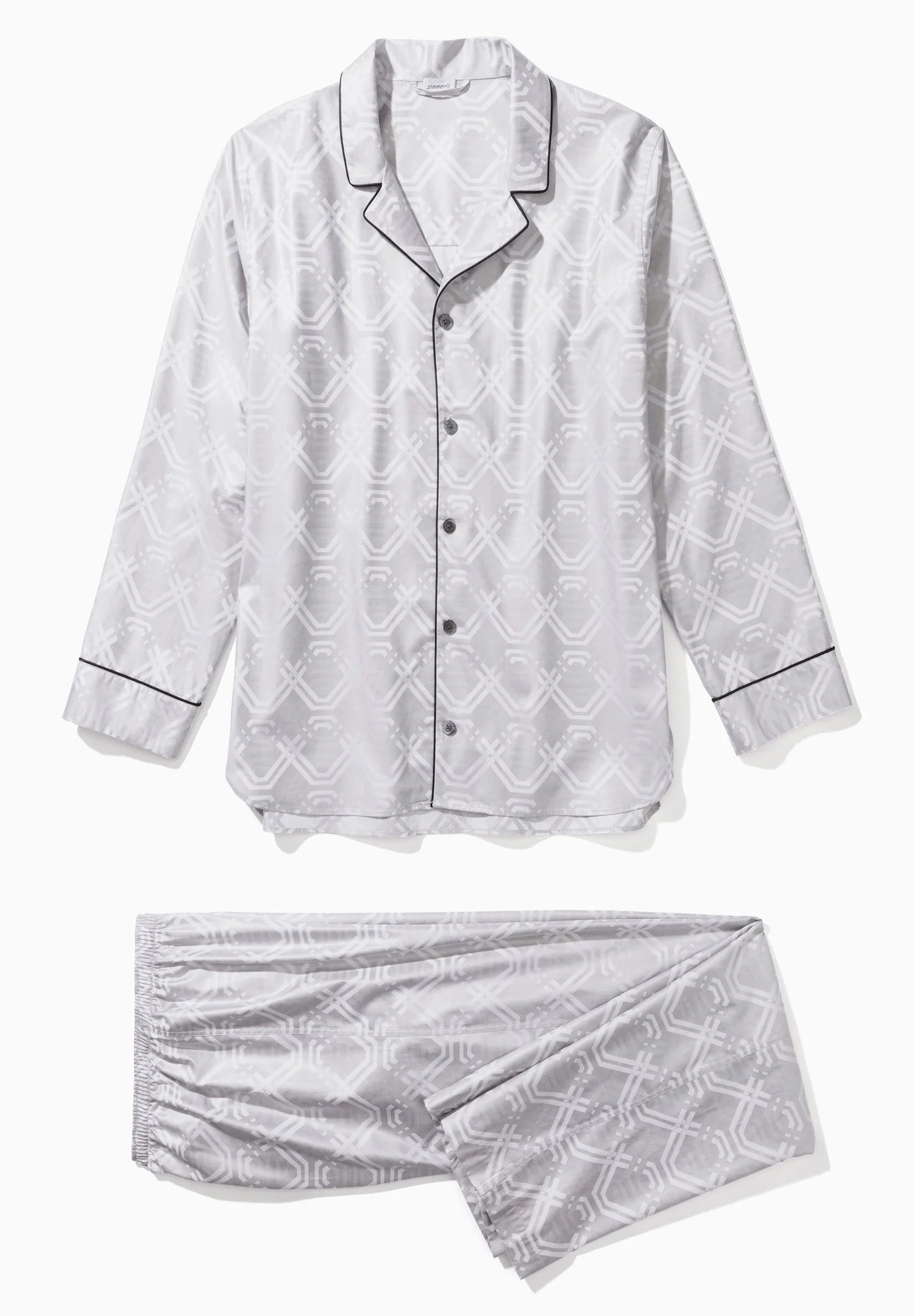 Luxury Jacquard | Pyjama lang - geo taupe - Image 5