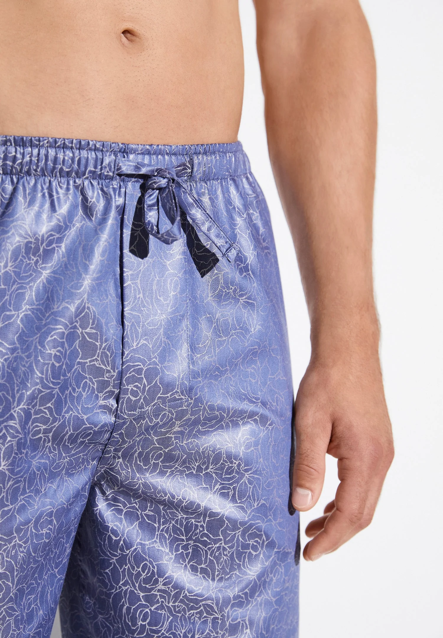Luxury Jaquards | Hose lang - blue - Image 3