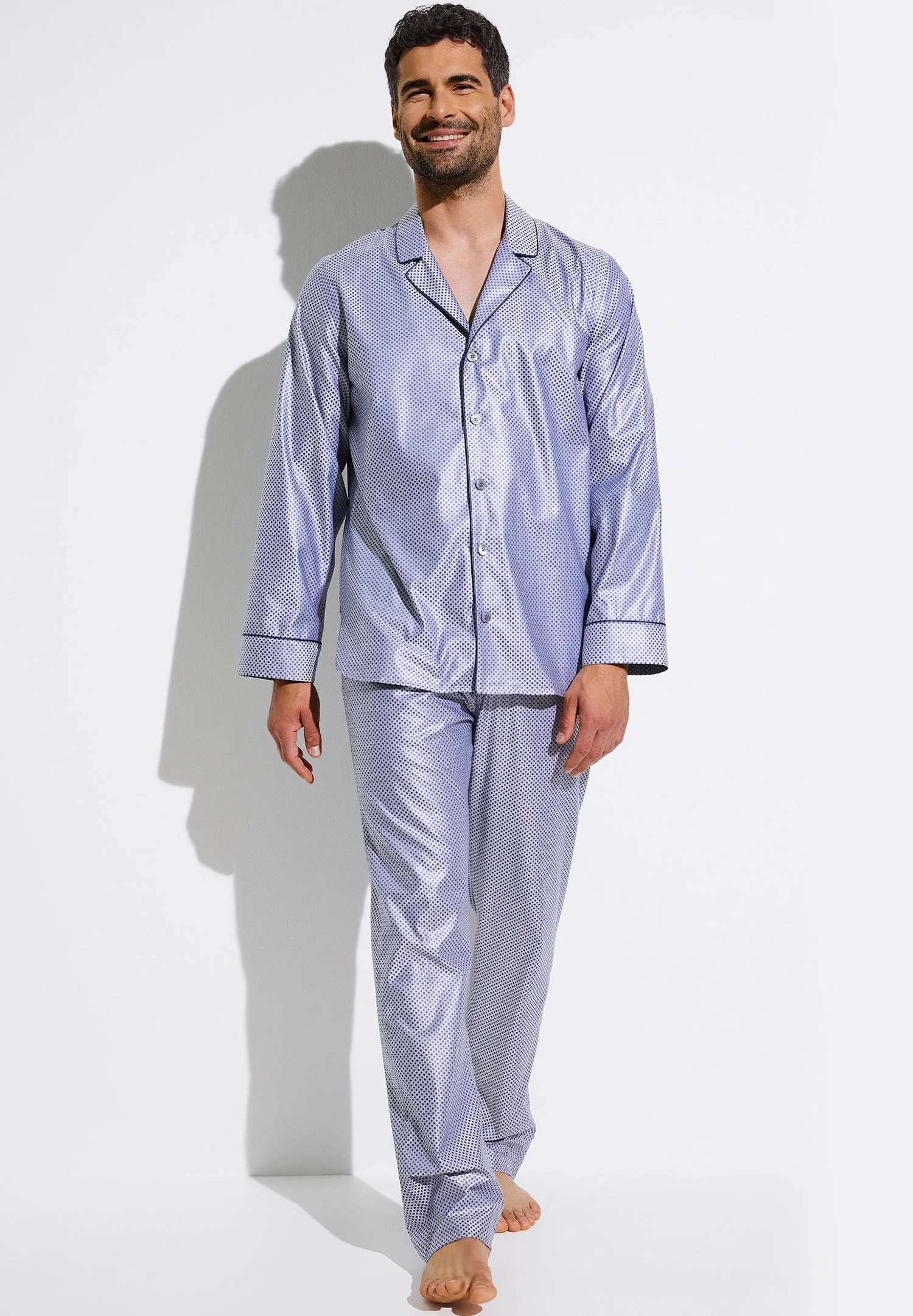 Luxury Jaquards | Pyjama lang - blue