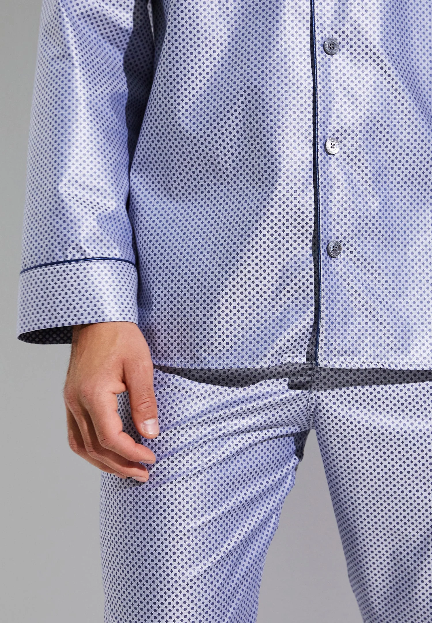 Luxury Jaquards | Pyjama lang - blue - Image 4