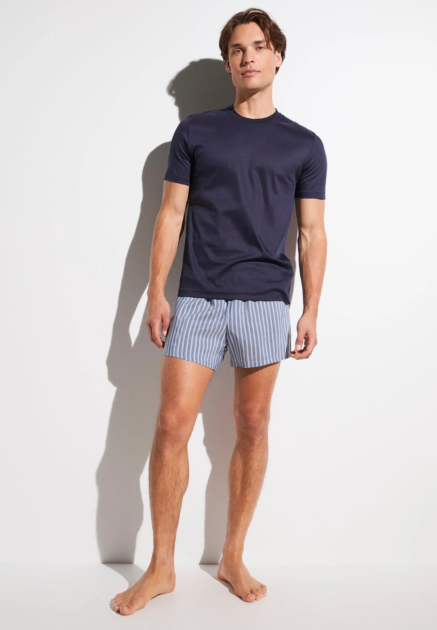 Pinstripes | Boxer Shorts - sky stripes - Image 3