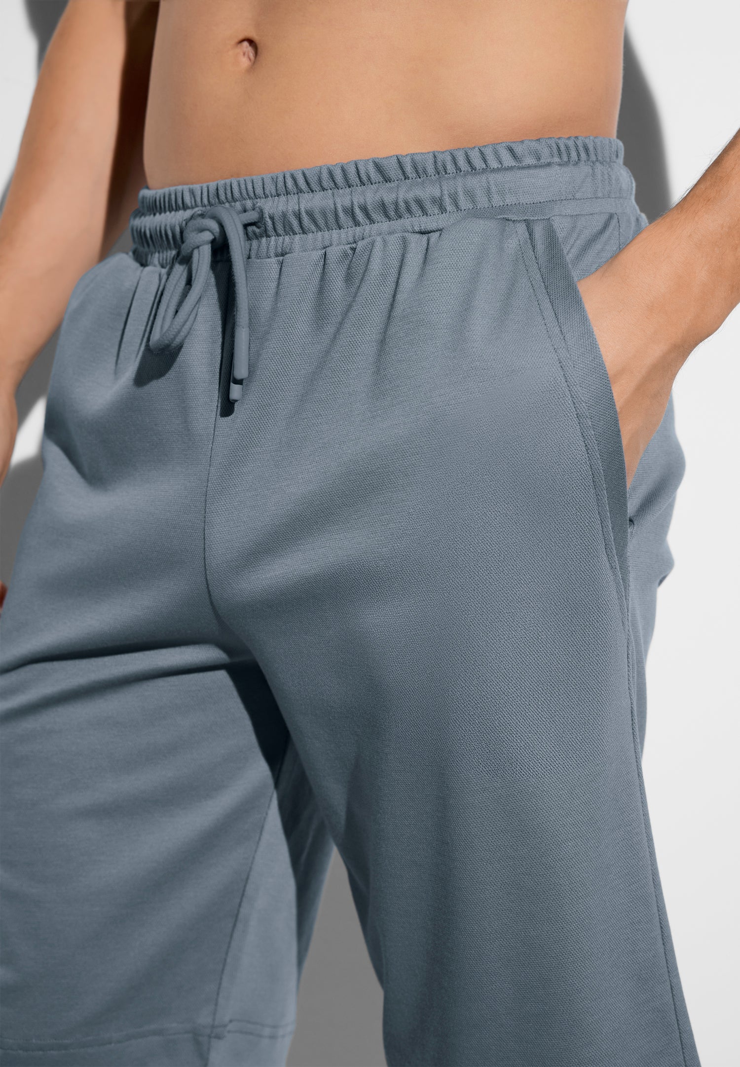 Piqué Lounge | Hose kurz - blue fusion - Image 4