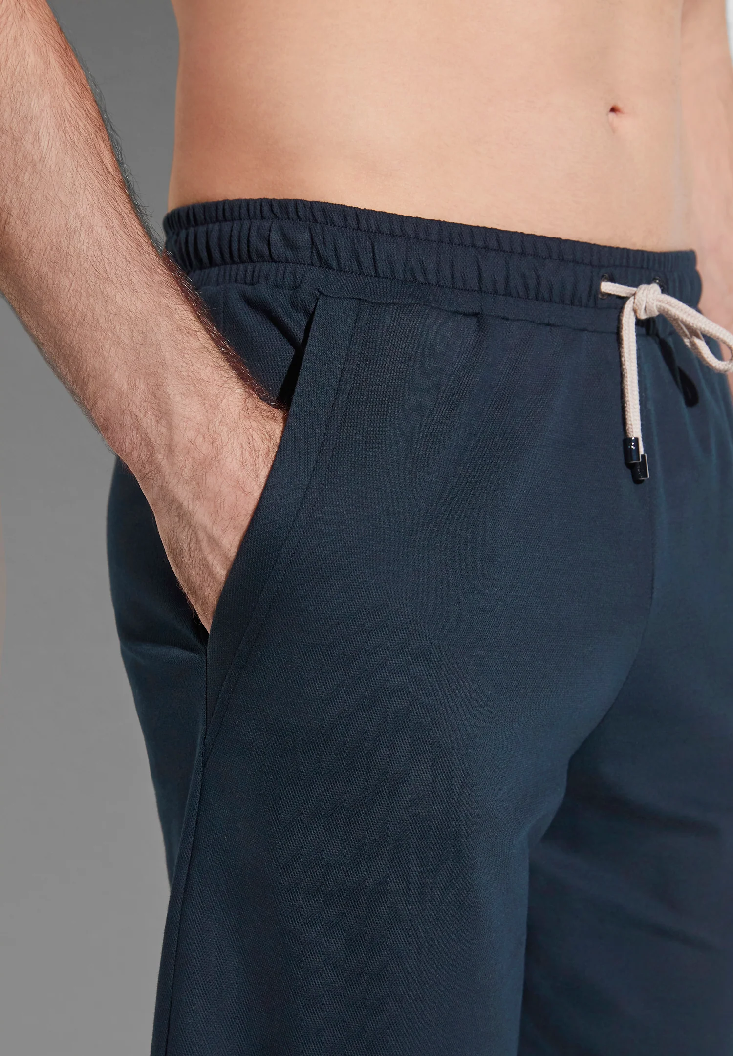 Piqué Lounge | Hose kurz - twilight blue - Image 3