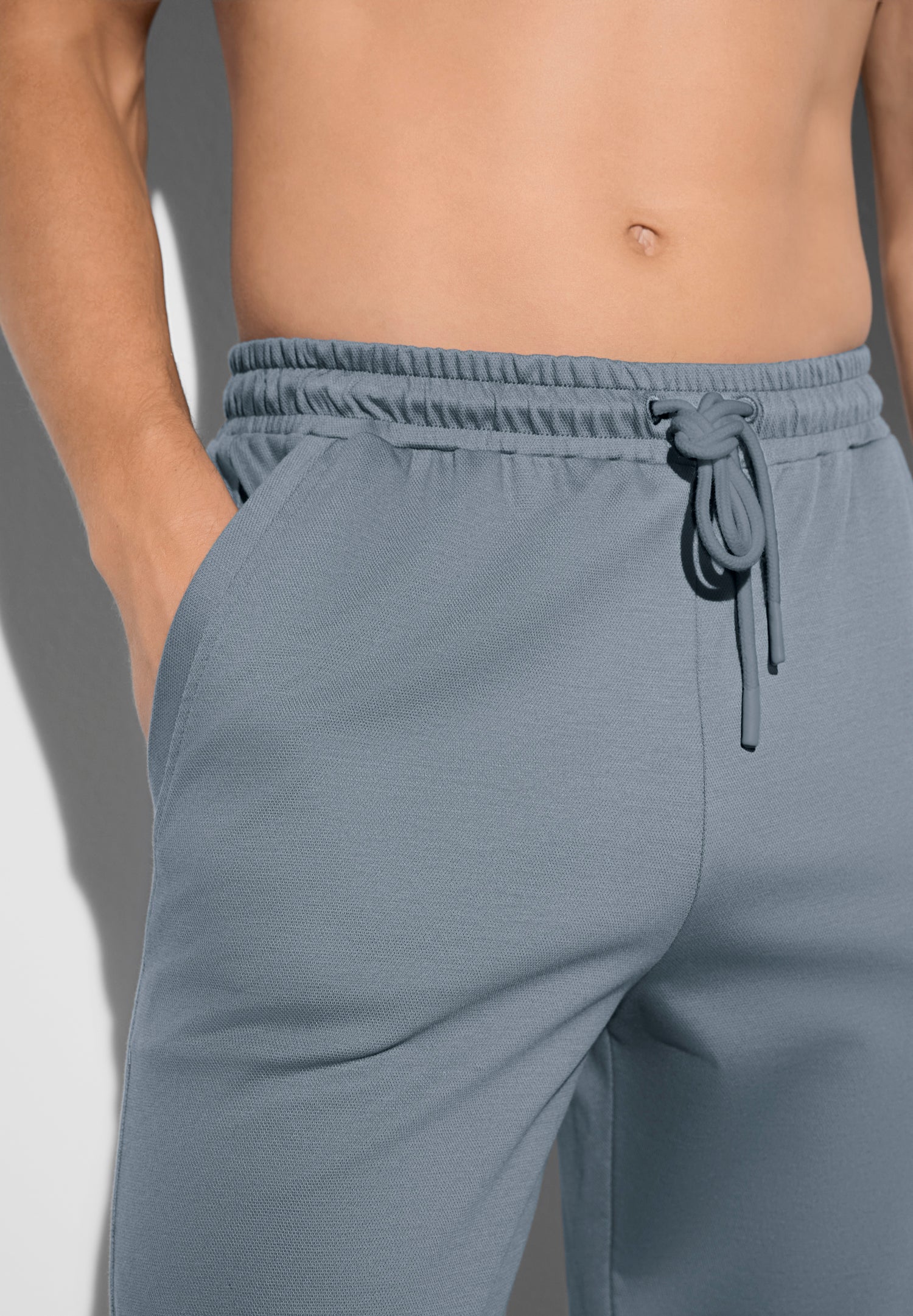Piqué Lounge | Hose lang - blue fusion - Image 3