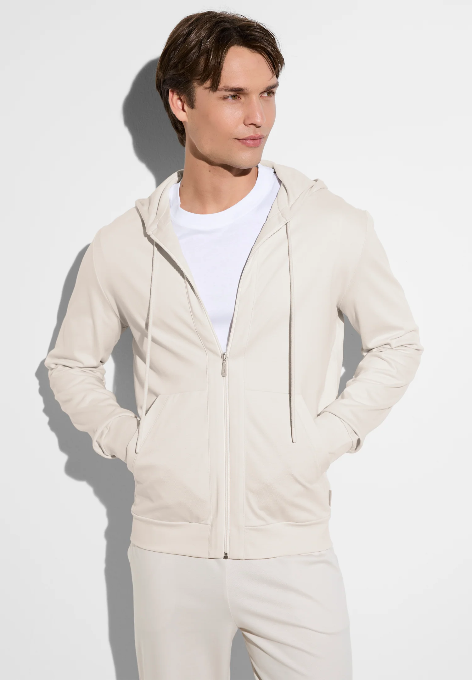 Piqué Lounge | Jacke - beige