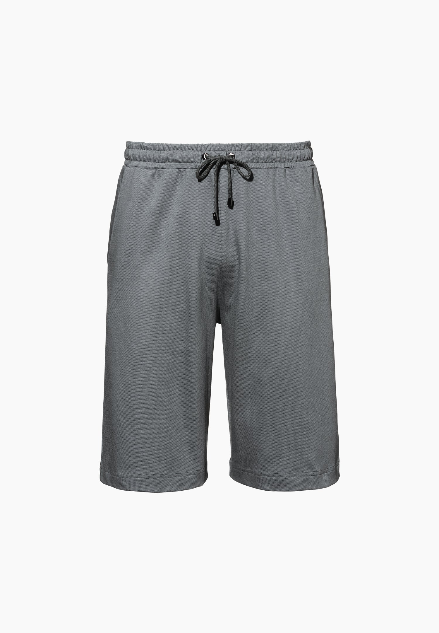 Piqué Lounge | Hose kurz - steel blue - Image 2
