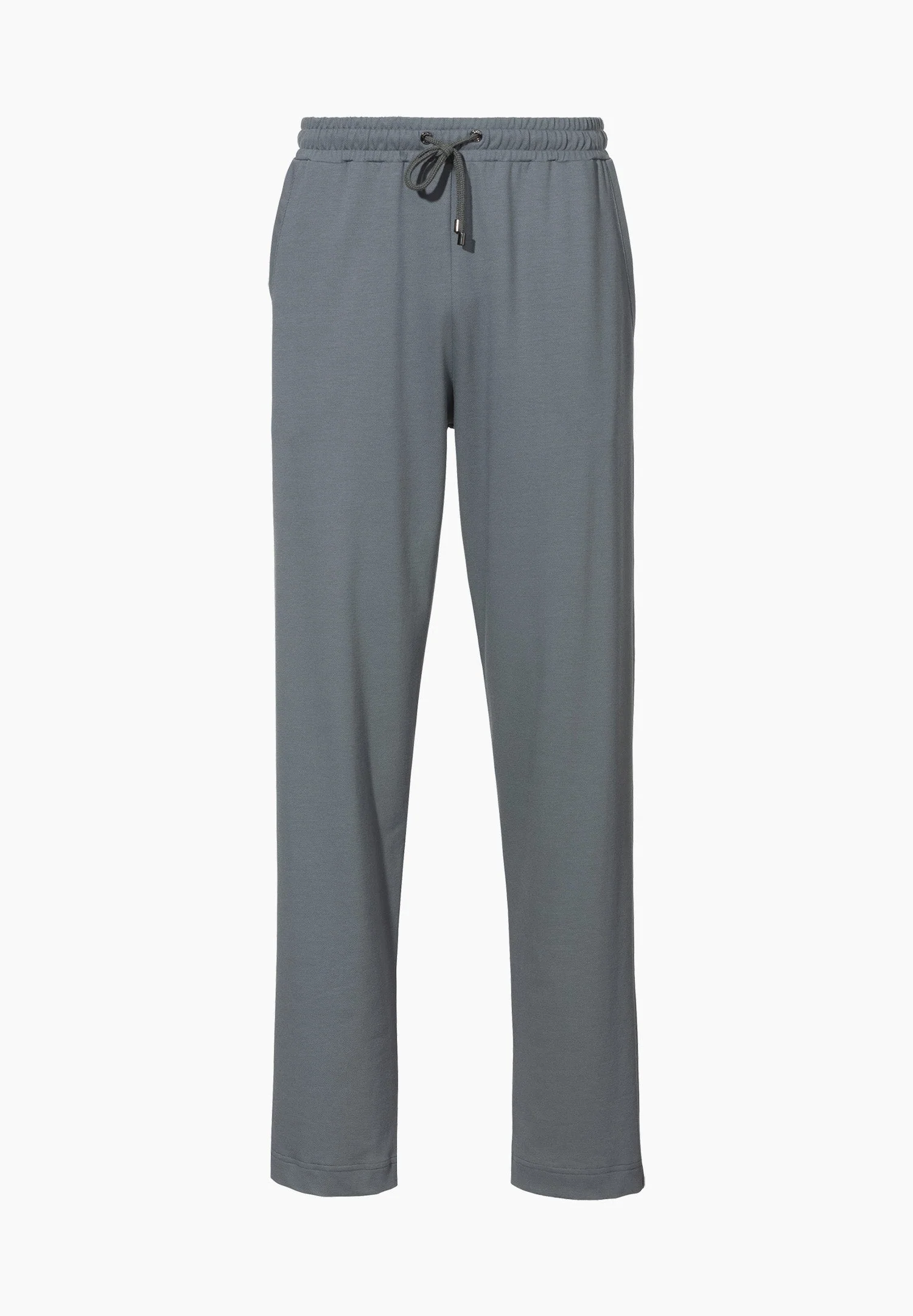 Piqué Lounge | Hose lang - steel blue - Image 2