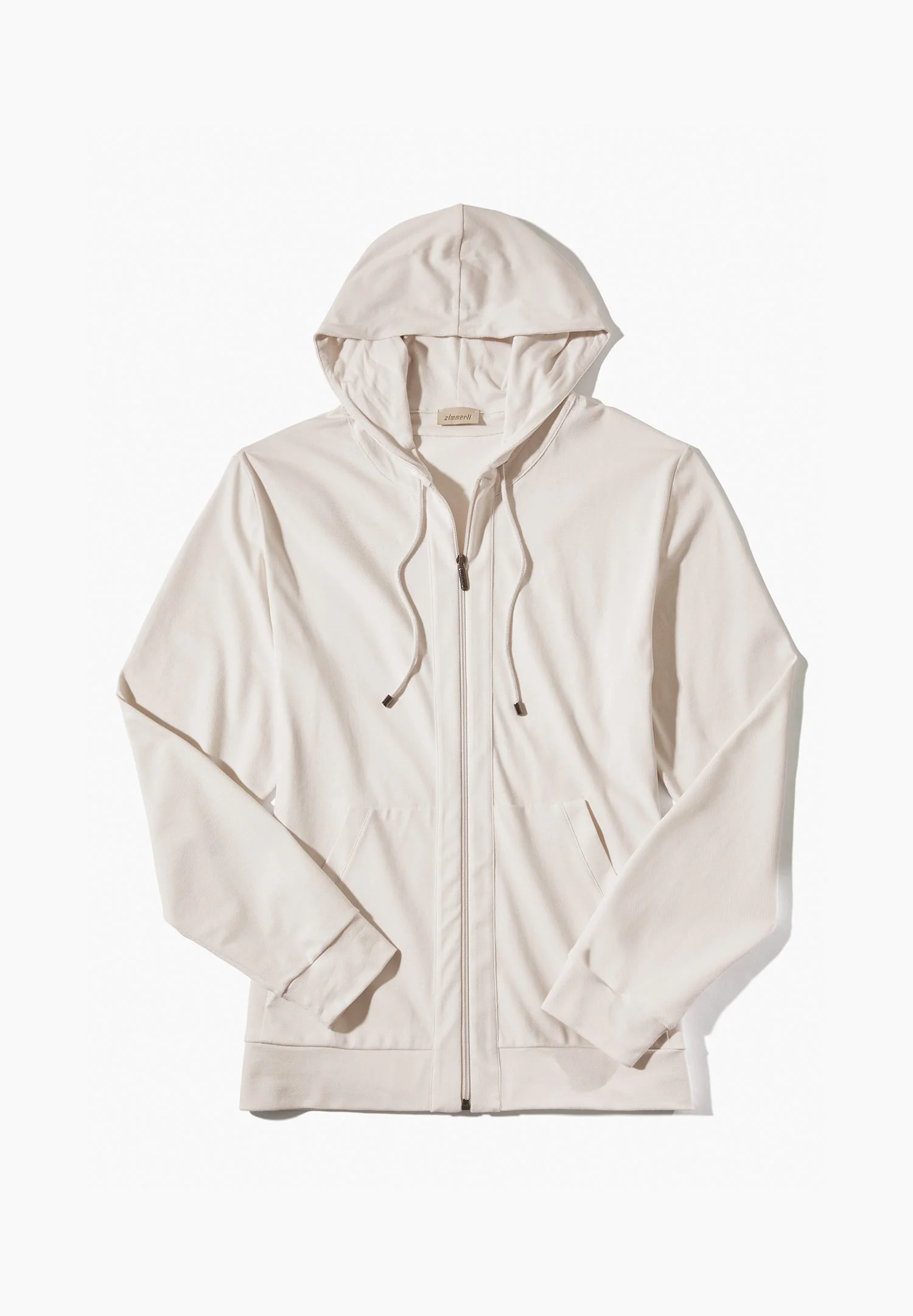 Piqué Lounge | Jacke - chalk white - Image 4