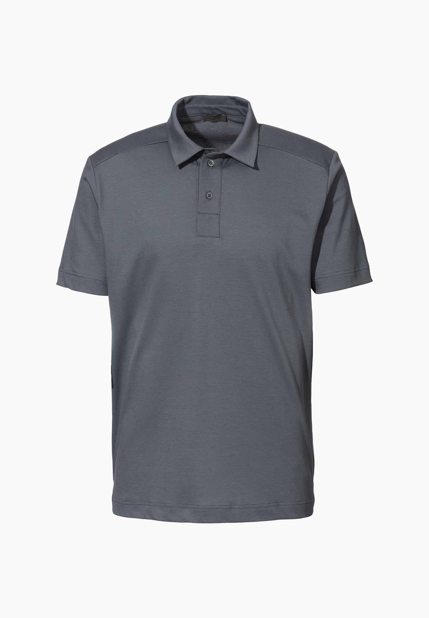 Piqué Lounge | Poloshirt kurzarm - steel blue - Image 2