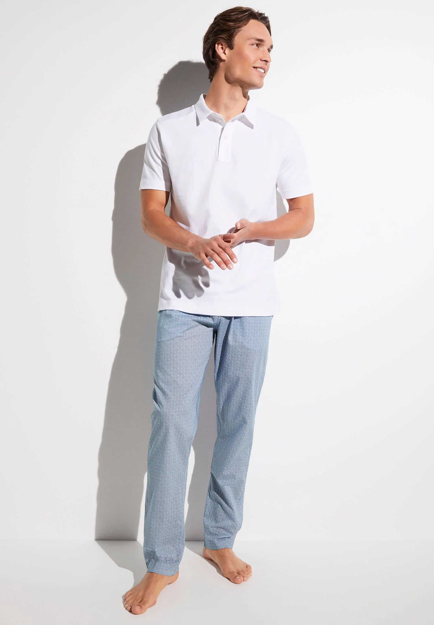 Piqué Lounge | Poloshirt kurzarm - weiss - Image 3
