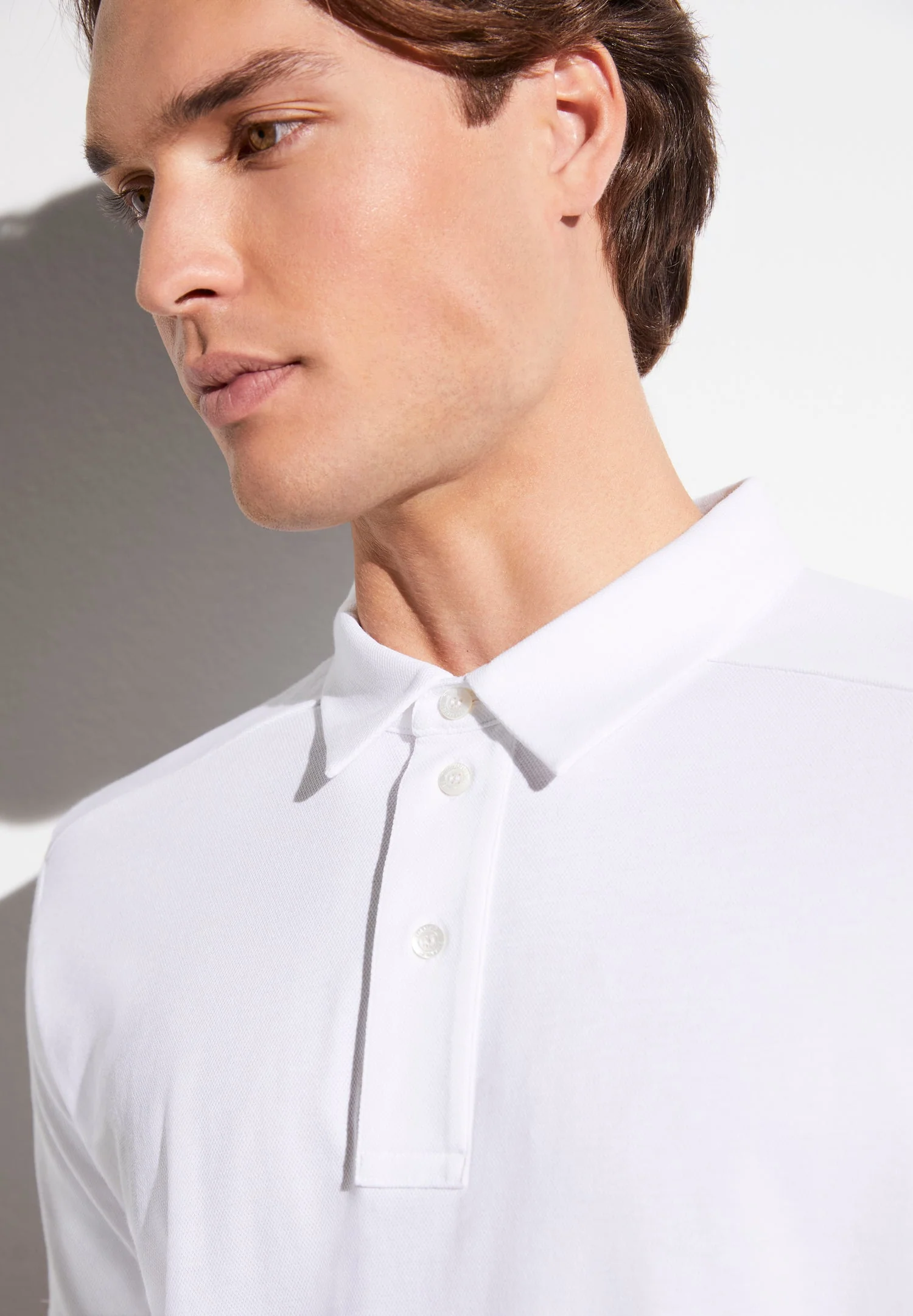 Piqué Lounge | Poloshirt kurzarm - weiss - Image 4