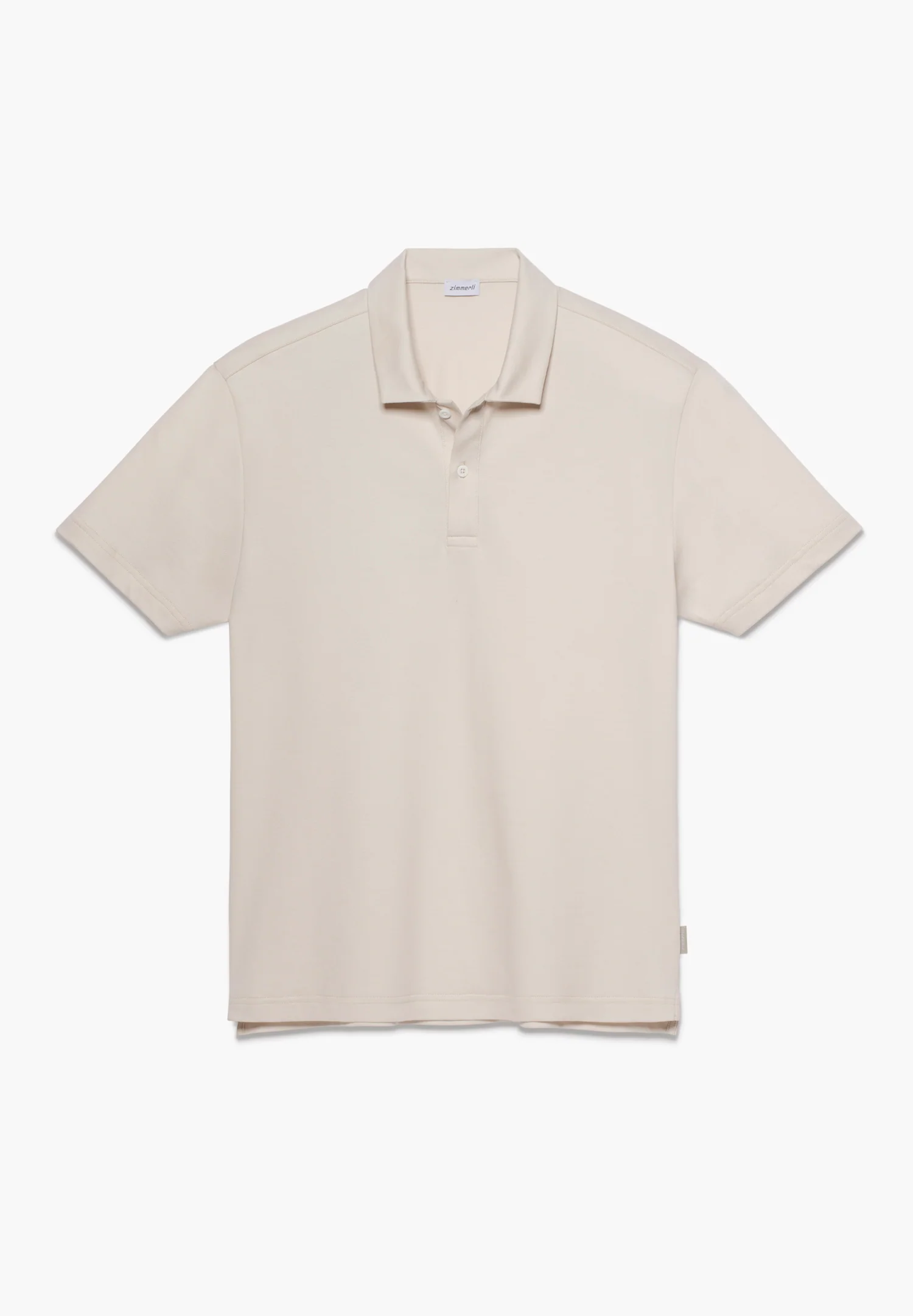 Piqué Lounge | Poloshirt kurzarm - beige - Image 2