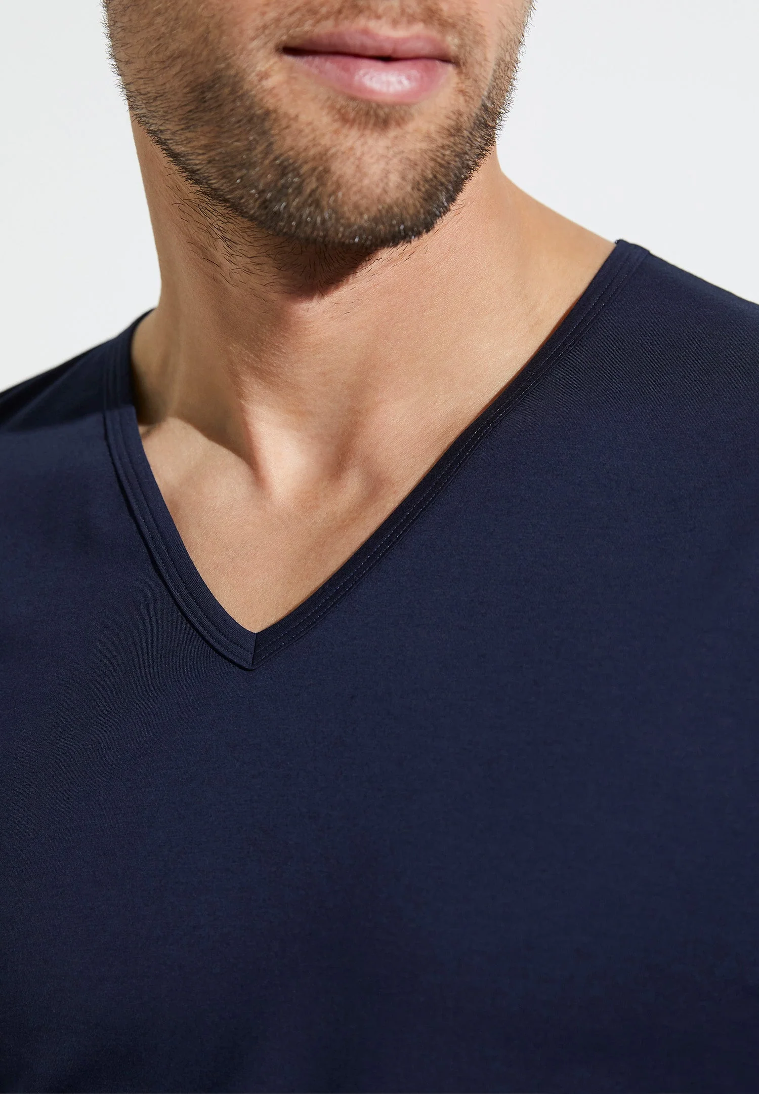 Pure Comfort | T-Shirt kurzarm V-Ausschnitt - navy - Image 3