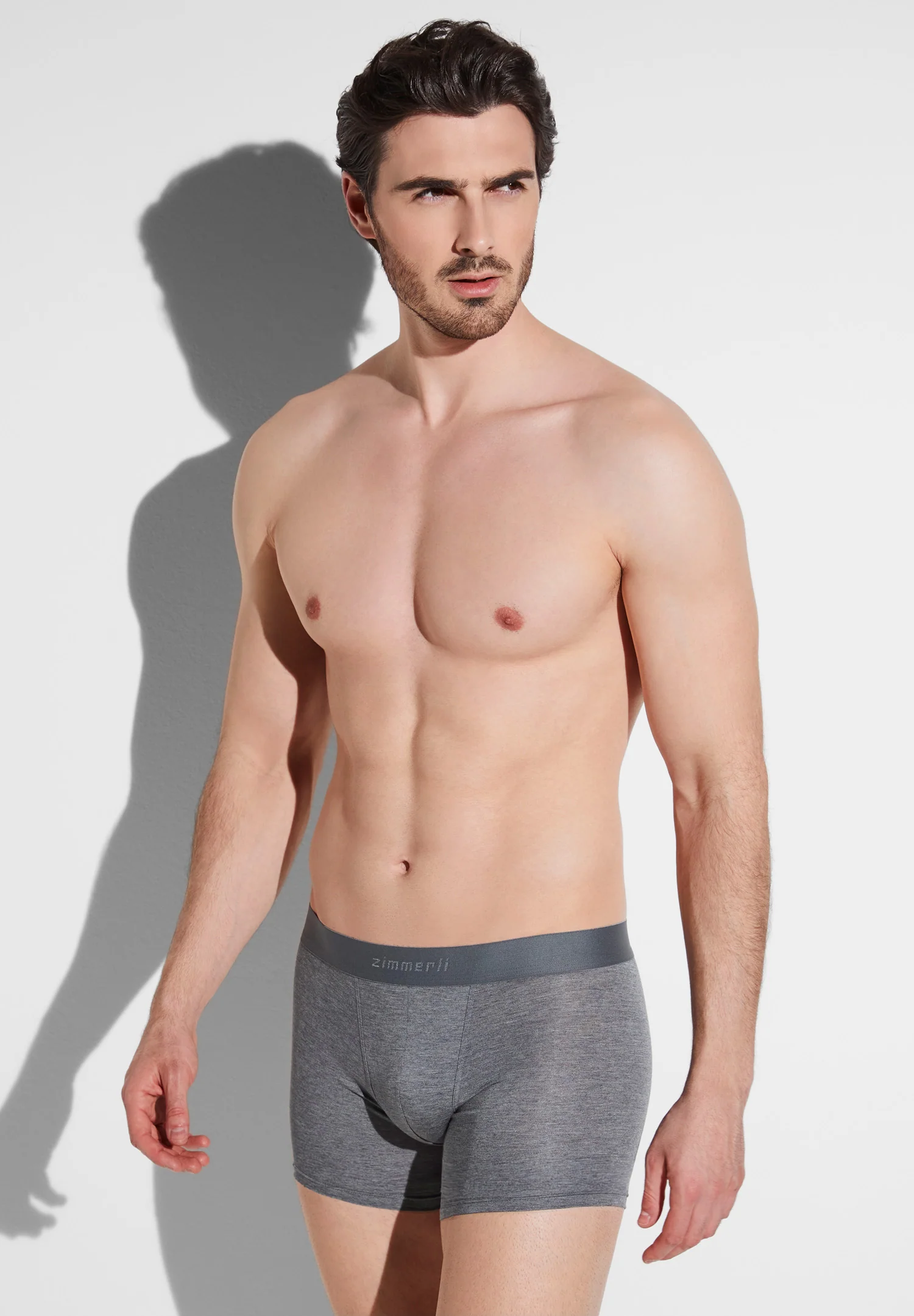 Pureness | Boxer Brief, längeres Bein - grau mélange - Image 2