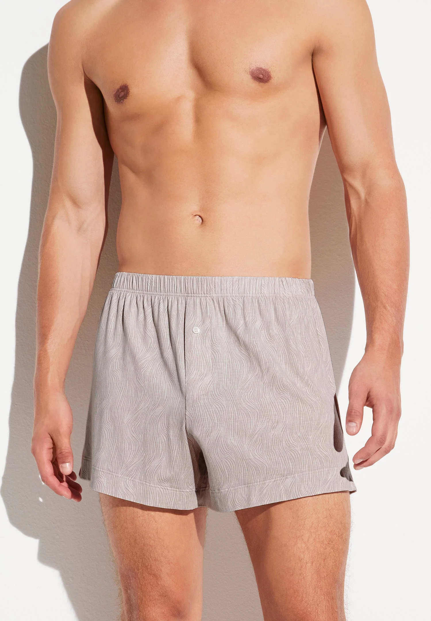 Pureness Print | Boxer (ohne Eingriff) - linear wave dove