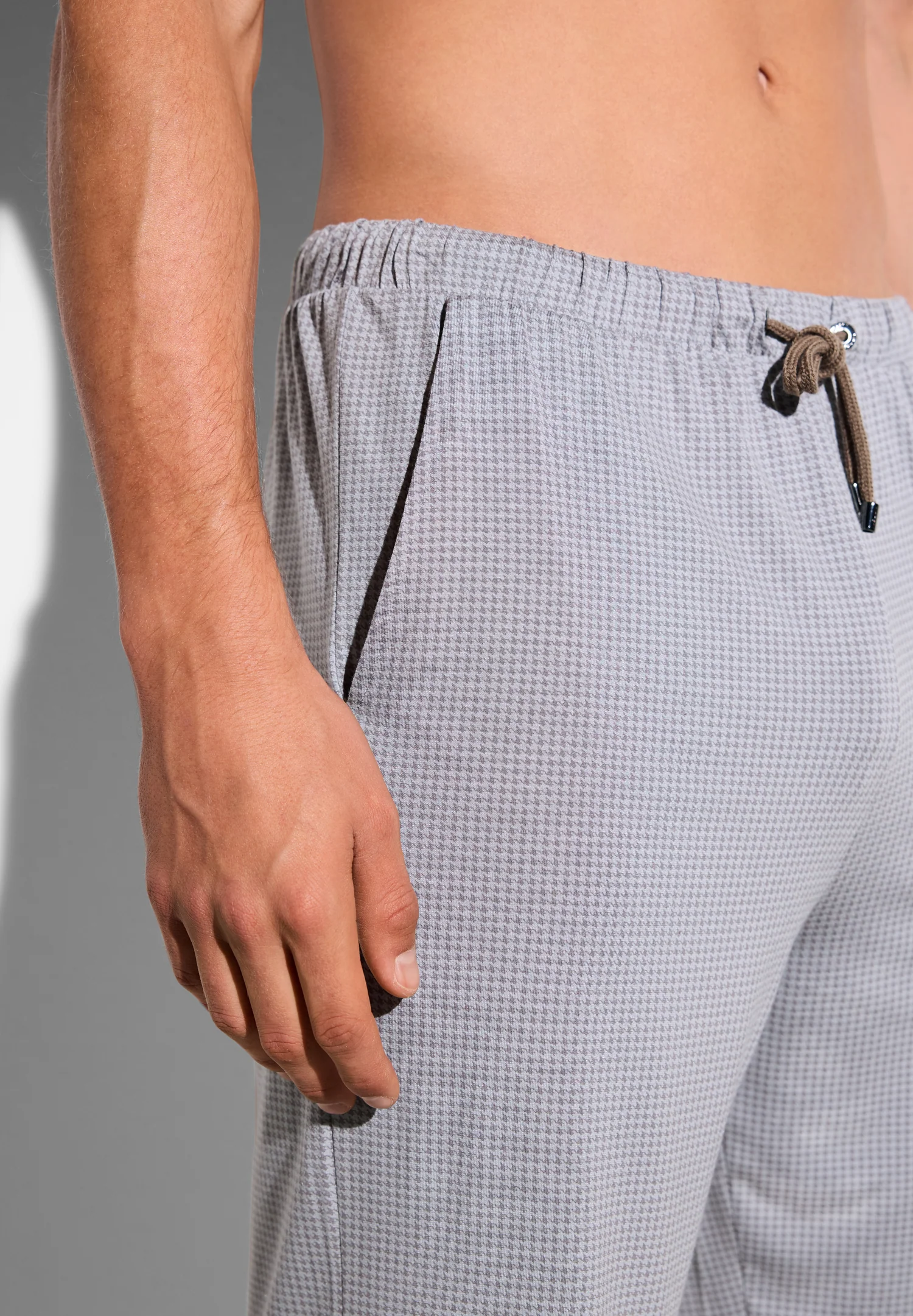 Pureness Print | Hose kurz - houndstooth grey - Image 3