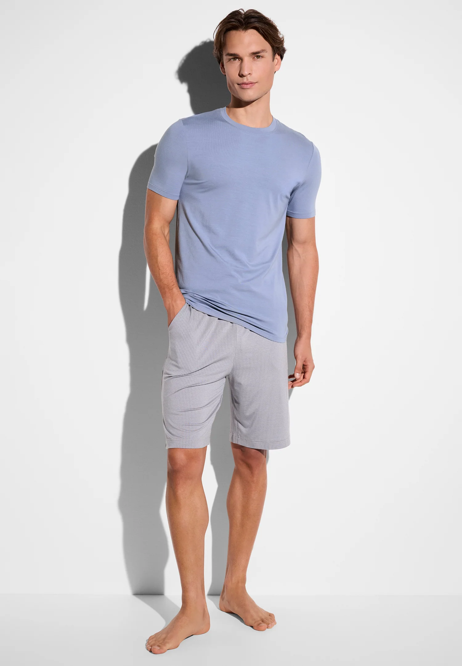 Pureness Print | Hose kurz - houndstooth grey - Image 5