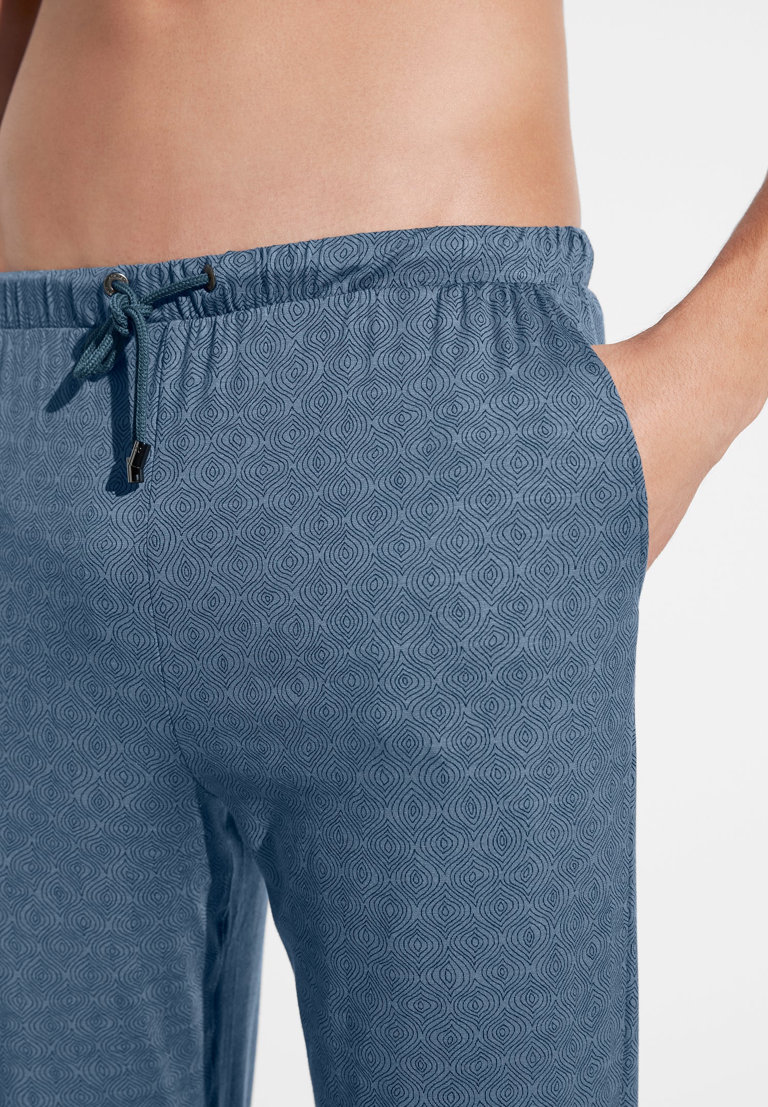 Pureness Print | Hose lang - linear geo blue - Image 3