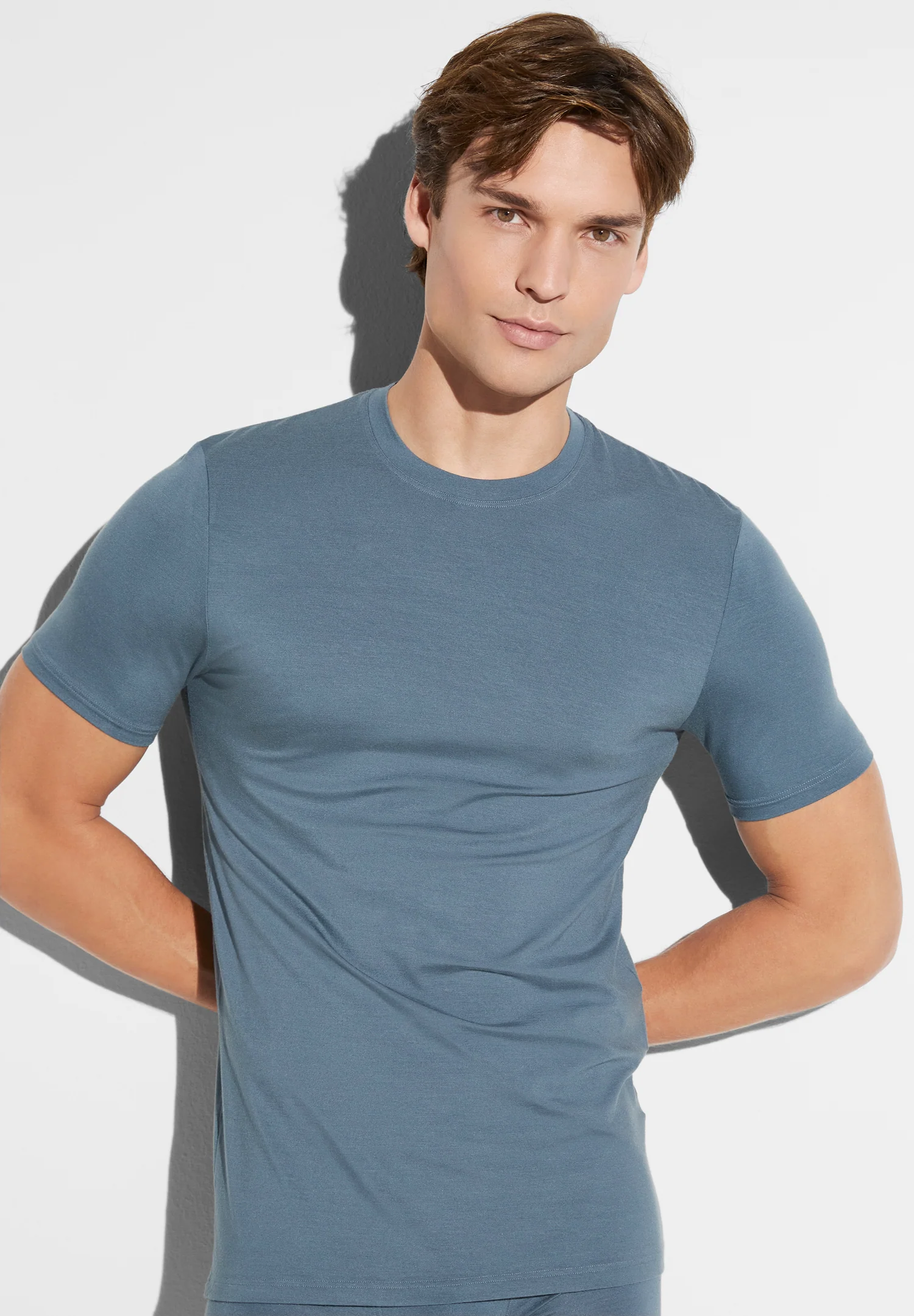 Pureness | T-Shirt kurzarm - blue slate