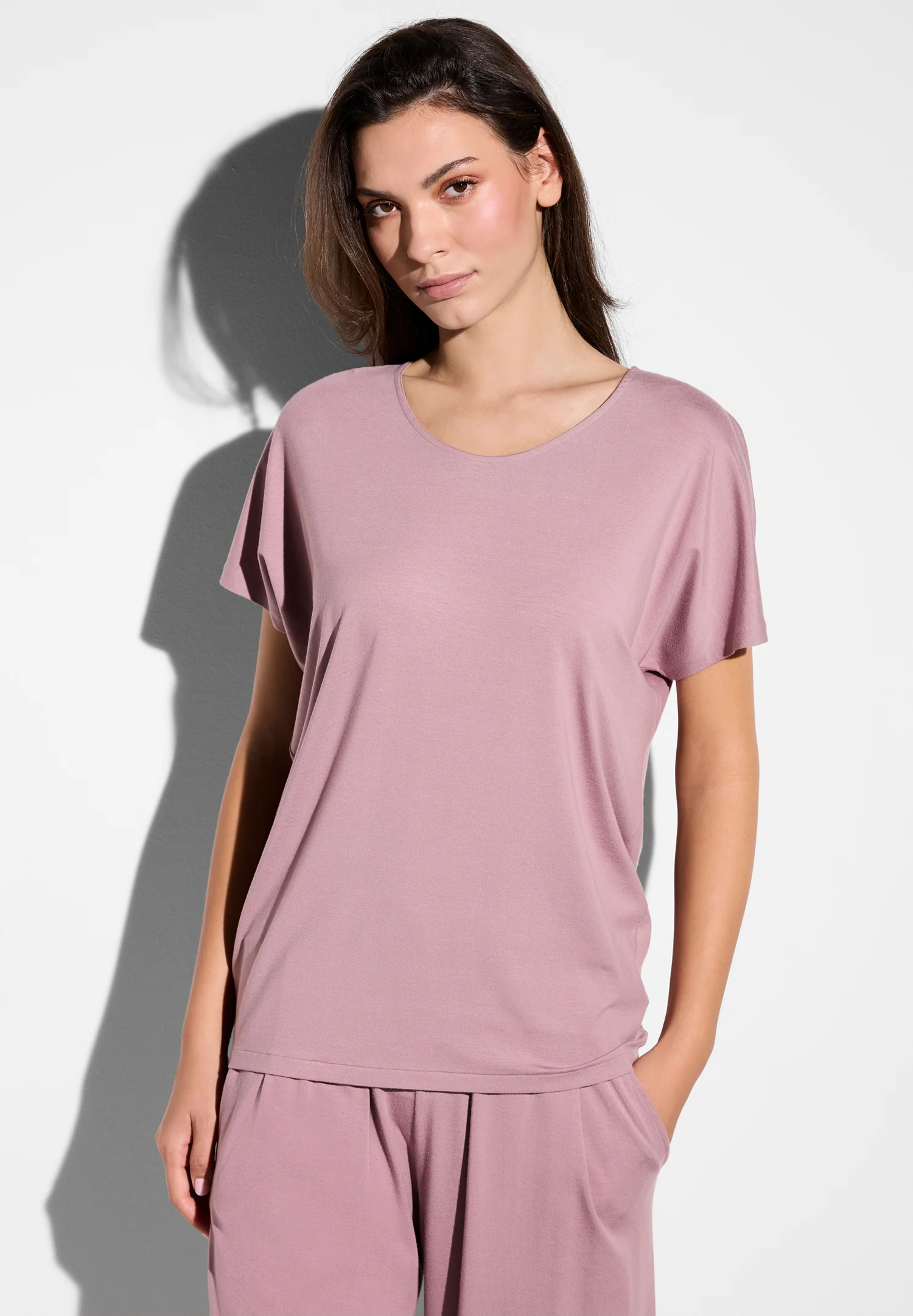 Pureness | T-Shirt kurzarm - mauve