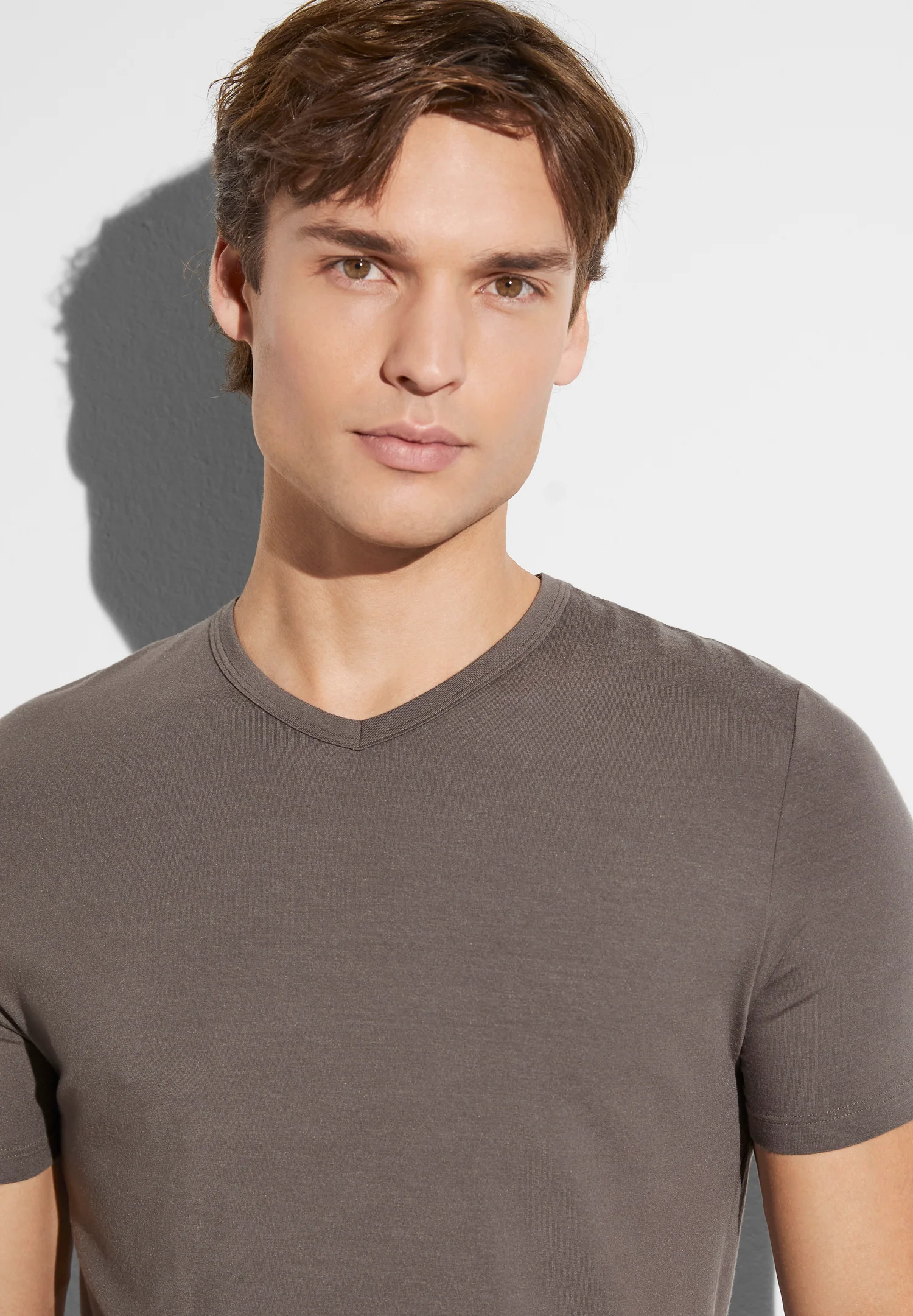 Pureness | T-Shirt kurzarm V-Ausschnitt - maple wood - Image 3