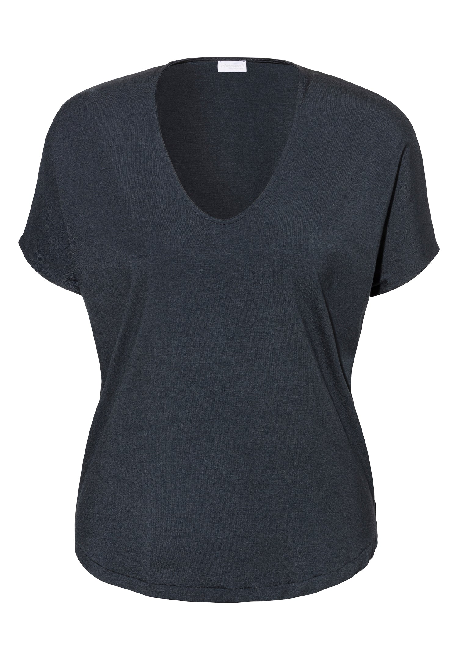Pureness | T-Shirt kurzarm V-Ausschnitt - nearly black - Image 2
