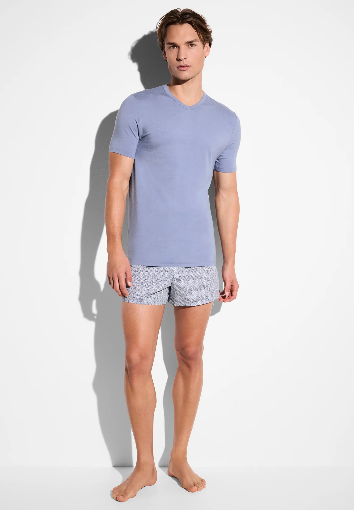 Pureness | T-Shirt kurzarm V-Ausschnitt - northern blue - Image 4