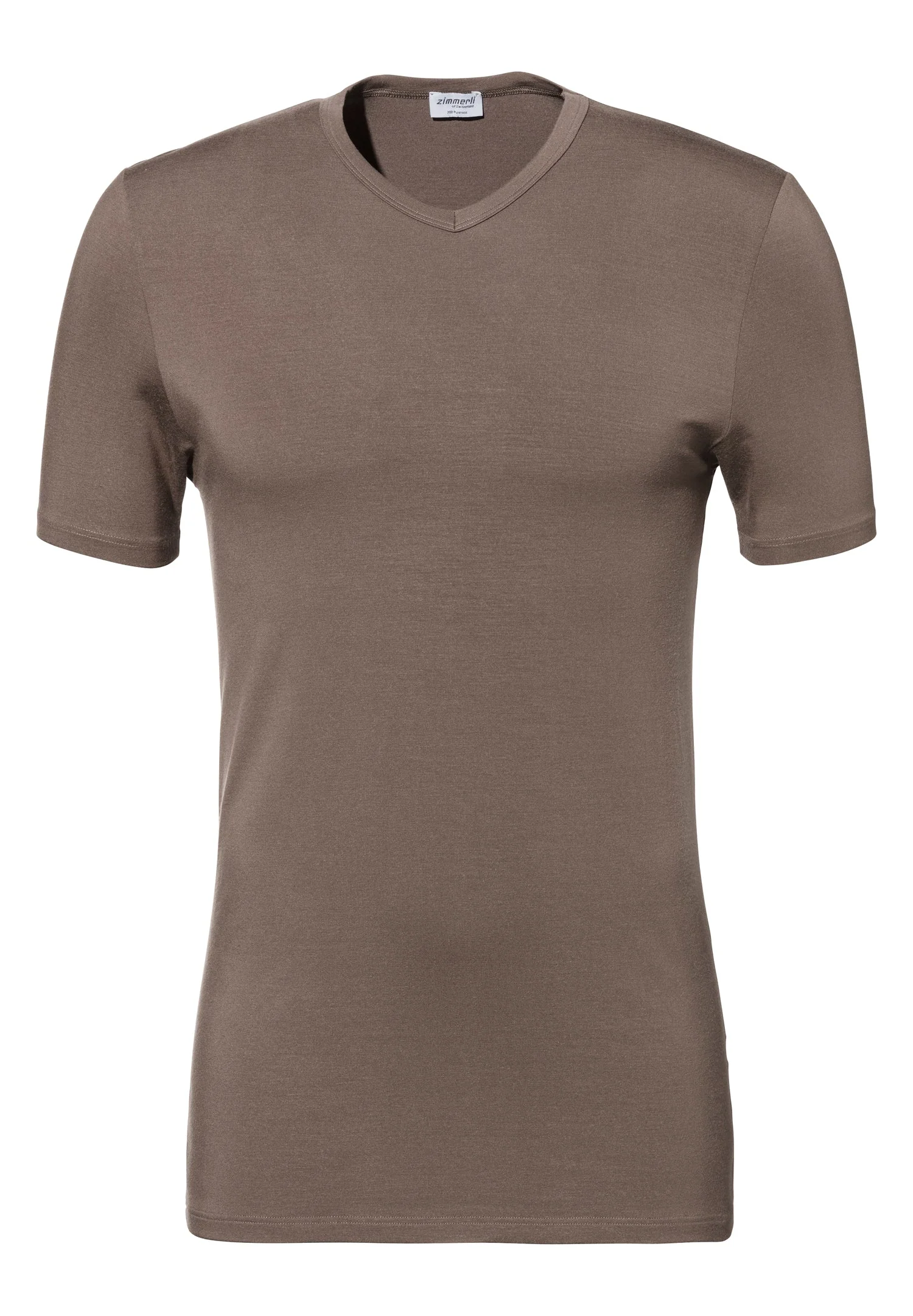 Pureness | T-Shirt kurzarm V-Ausschnitt - walnut - Image 2