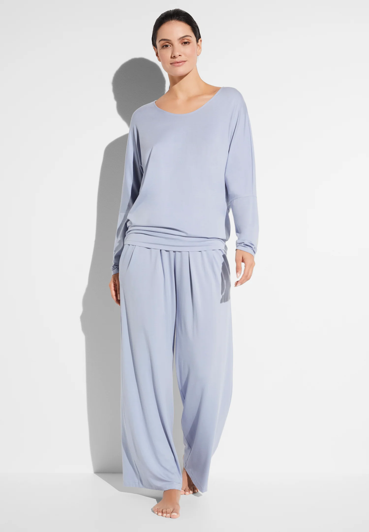 Pureness | T-Shirt langarm - lavender blue - Image 3