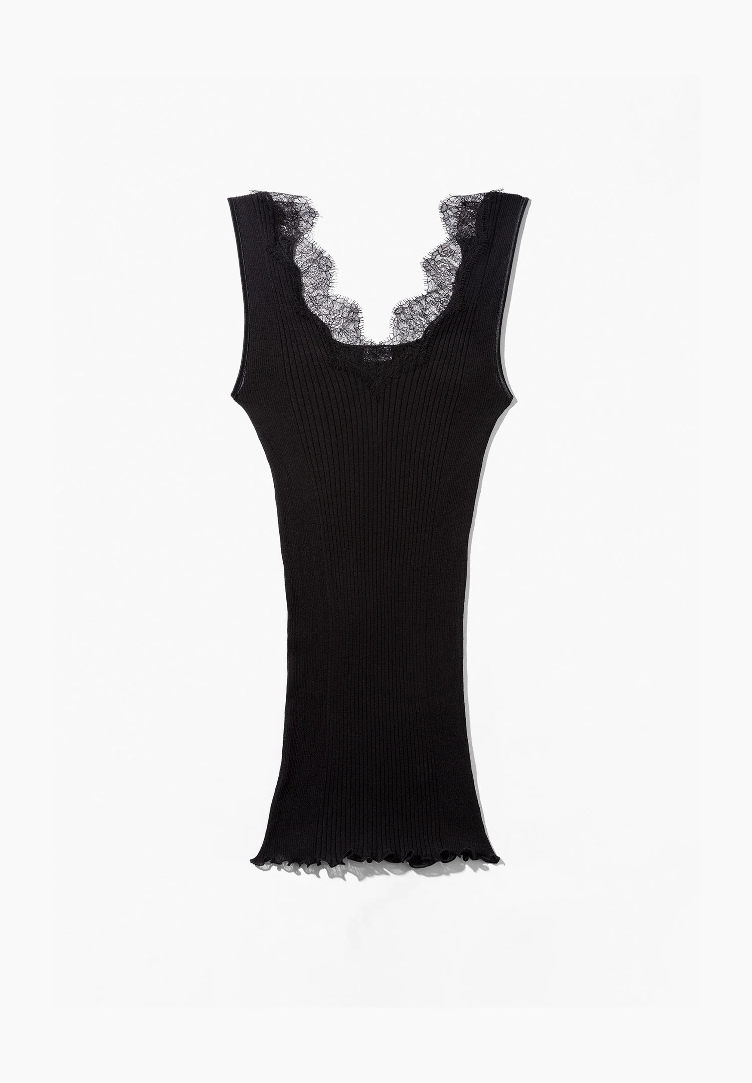 Richelieu | Top, ikonische Rippe mit Wimpernspitze - schwarz - Image 6