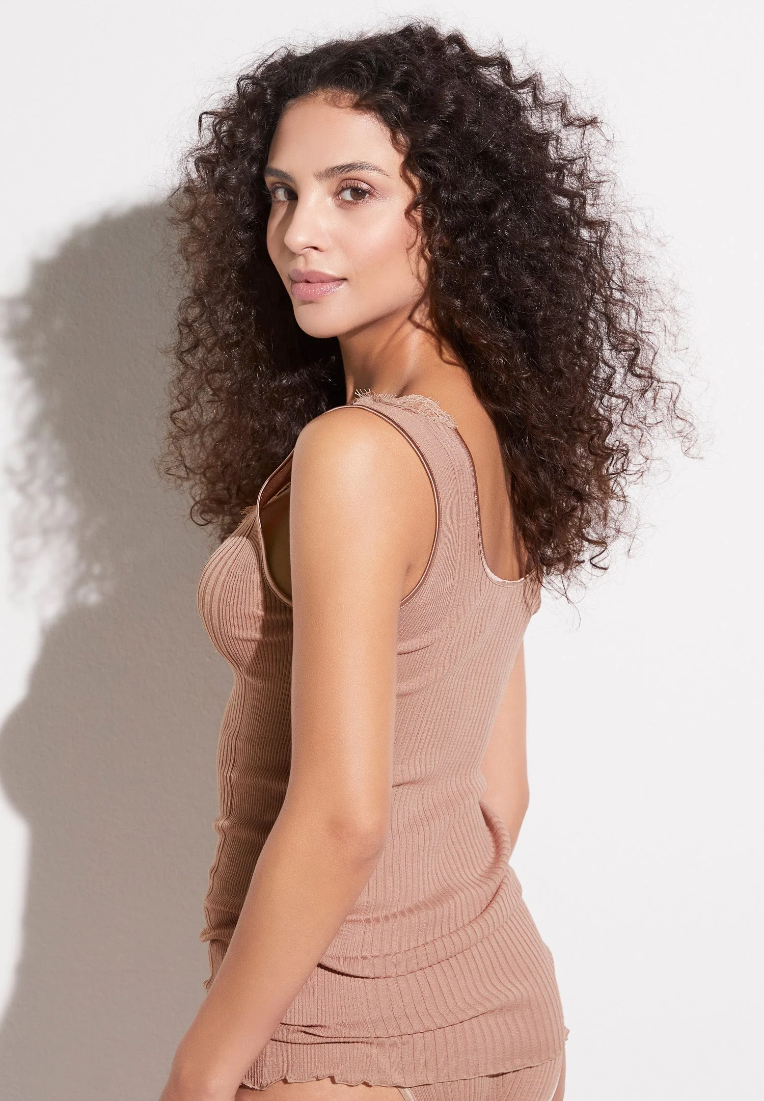 Richelieu | Top, ikonische Rippe mit Wimpernspitze - powder rose - Image 3