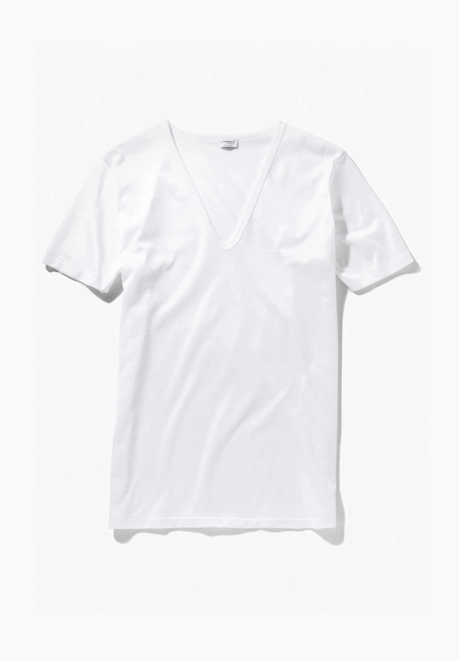 Royal Classic | T-Shirt kurzarm tiefer V-Ausschnitt, superfein - weiss - Image 5
