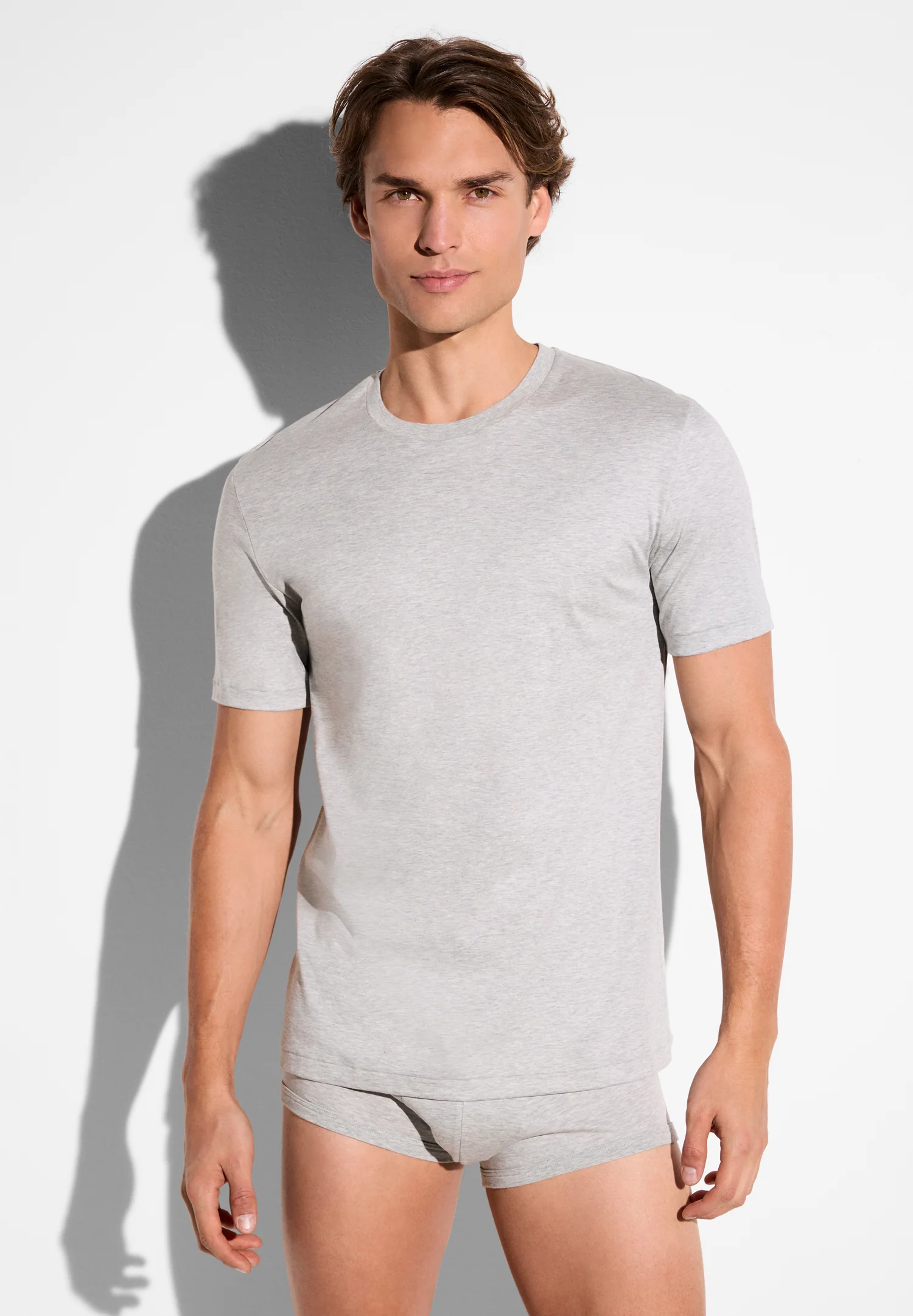 Sea Island Limited | T-Shirt kurzarm, Rundhals - grey mélange