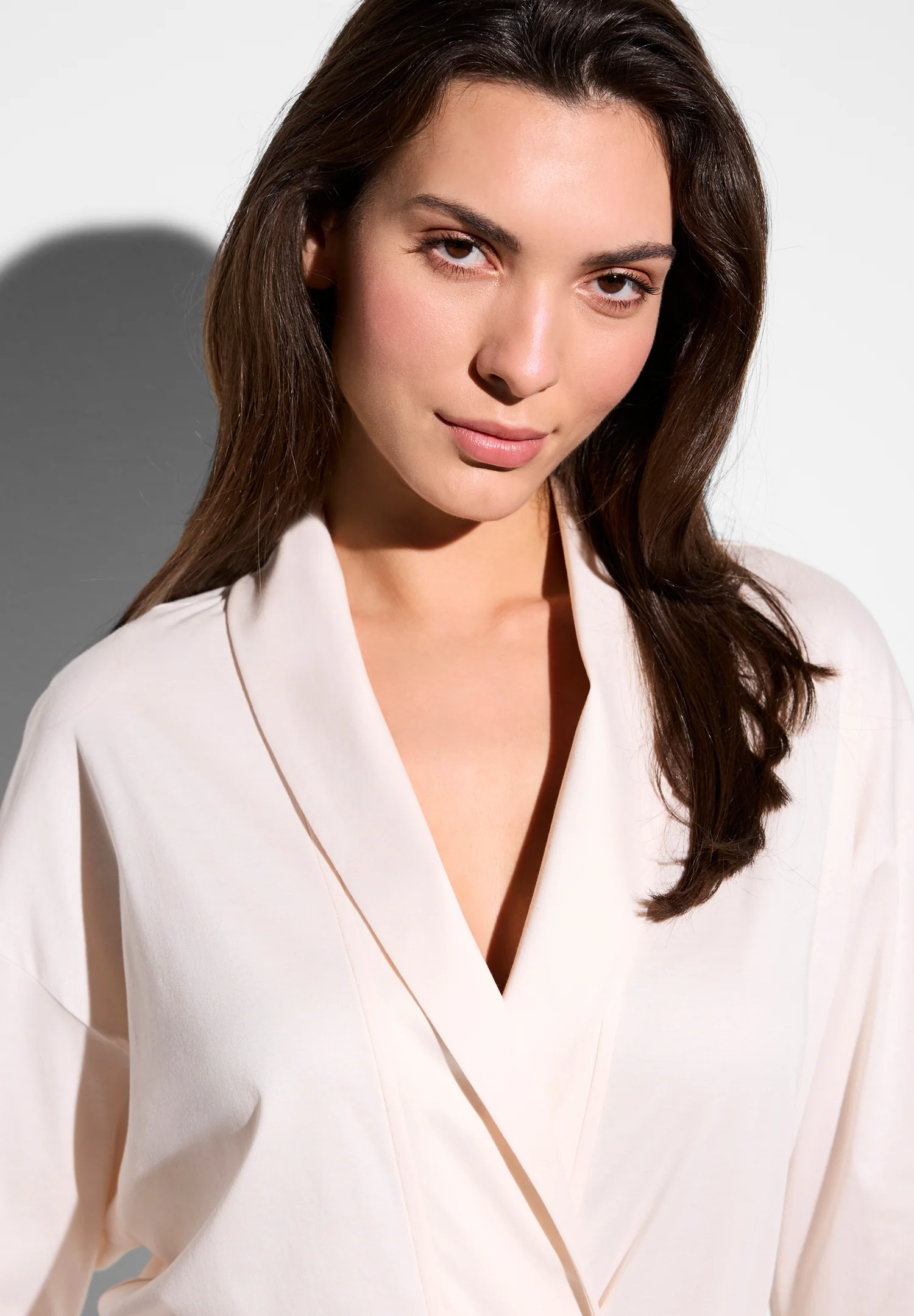 Sea Island | Morgenmantel kurz - light apricot - Image 3