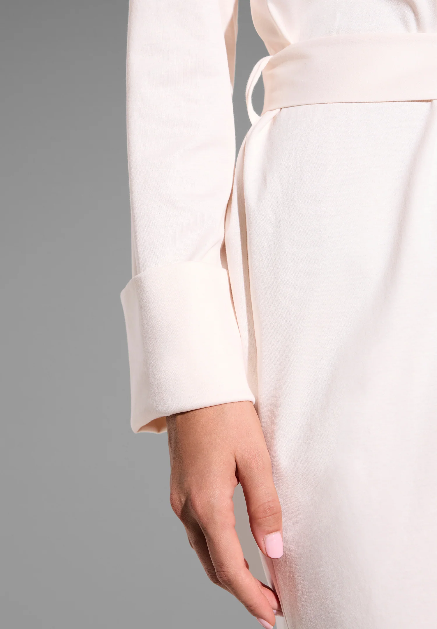 Sea Island | Morgenmantel kurz - light apricot - Image 4
