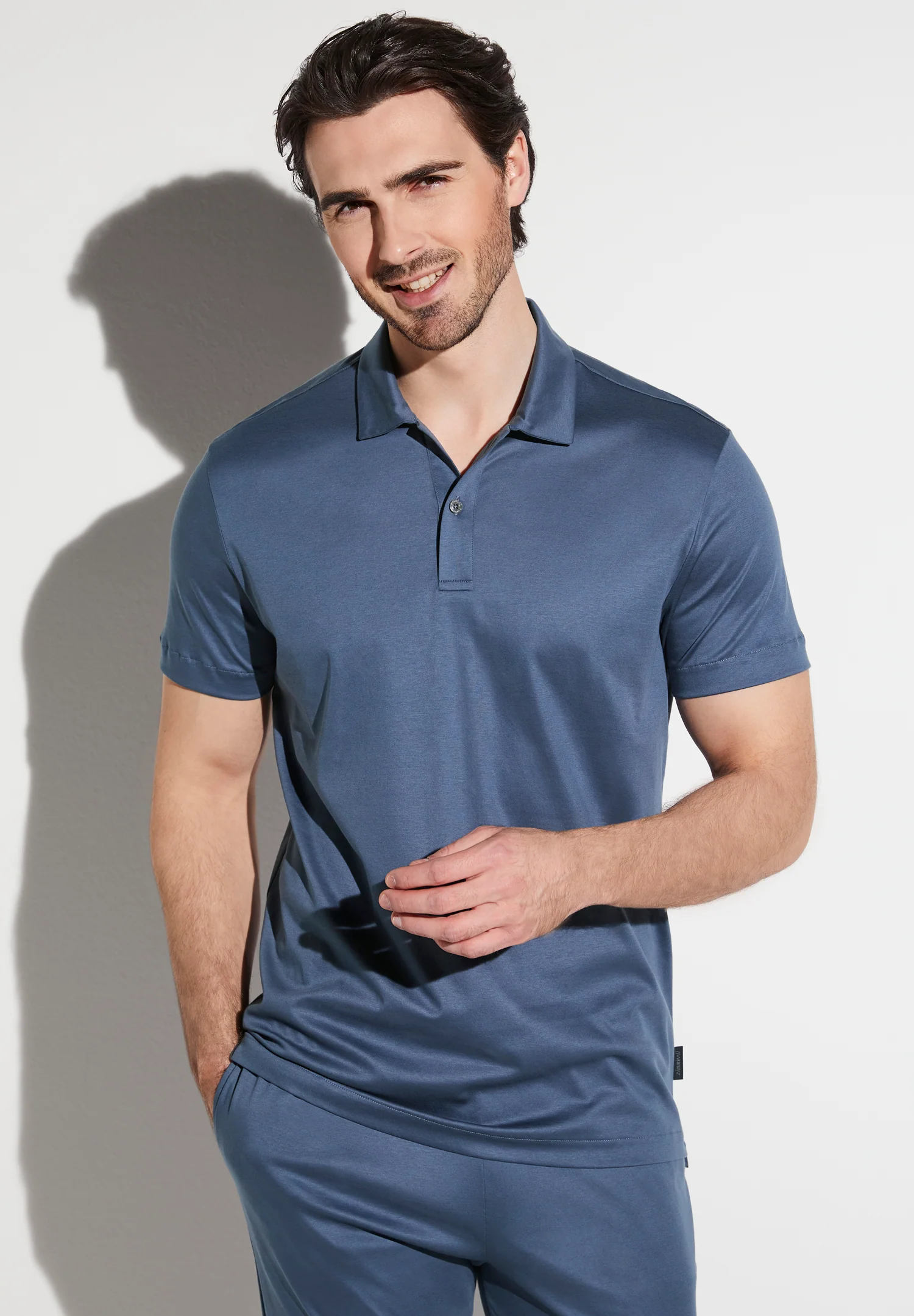 Sea Island | Poloshirt kurzarm - steel blue