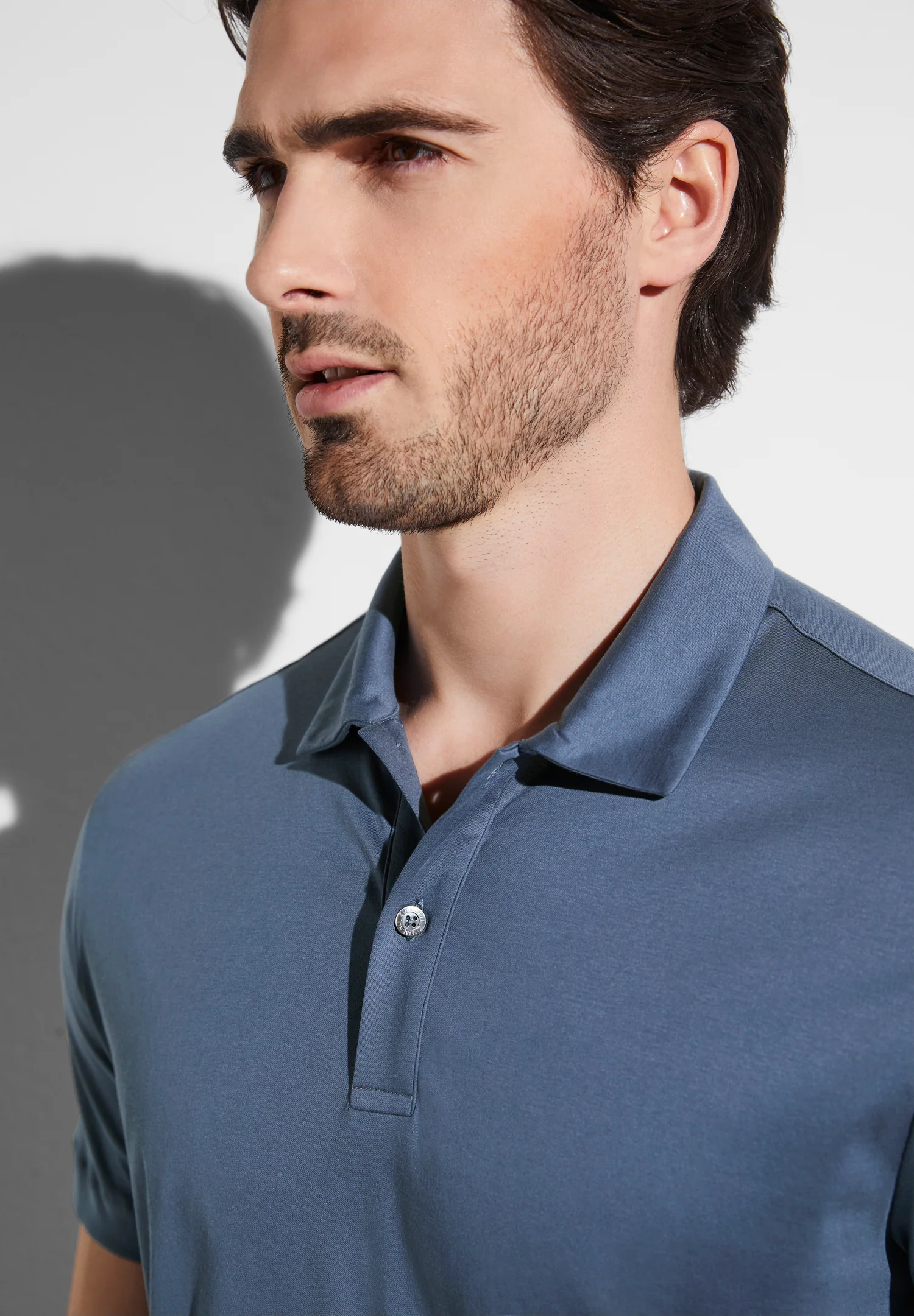 Sea Island | Poloshirt kurzarm - steel blue - Image 3