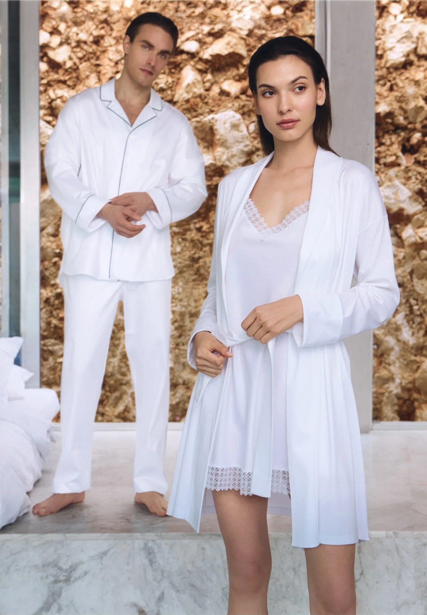 Sea Island | Sleepshirt Spaghettiträger - weiss - Image 3