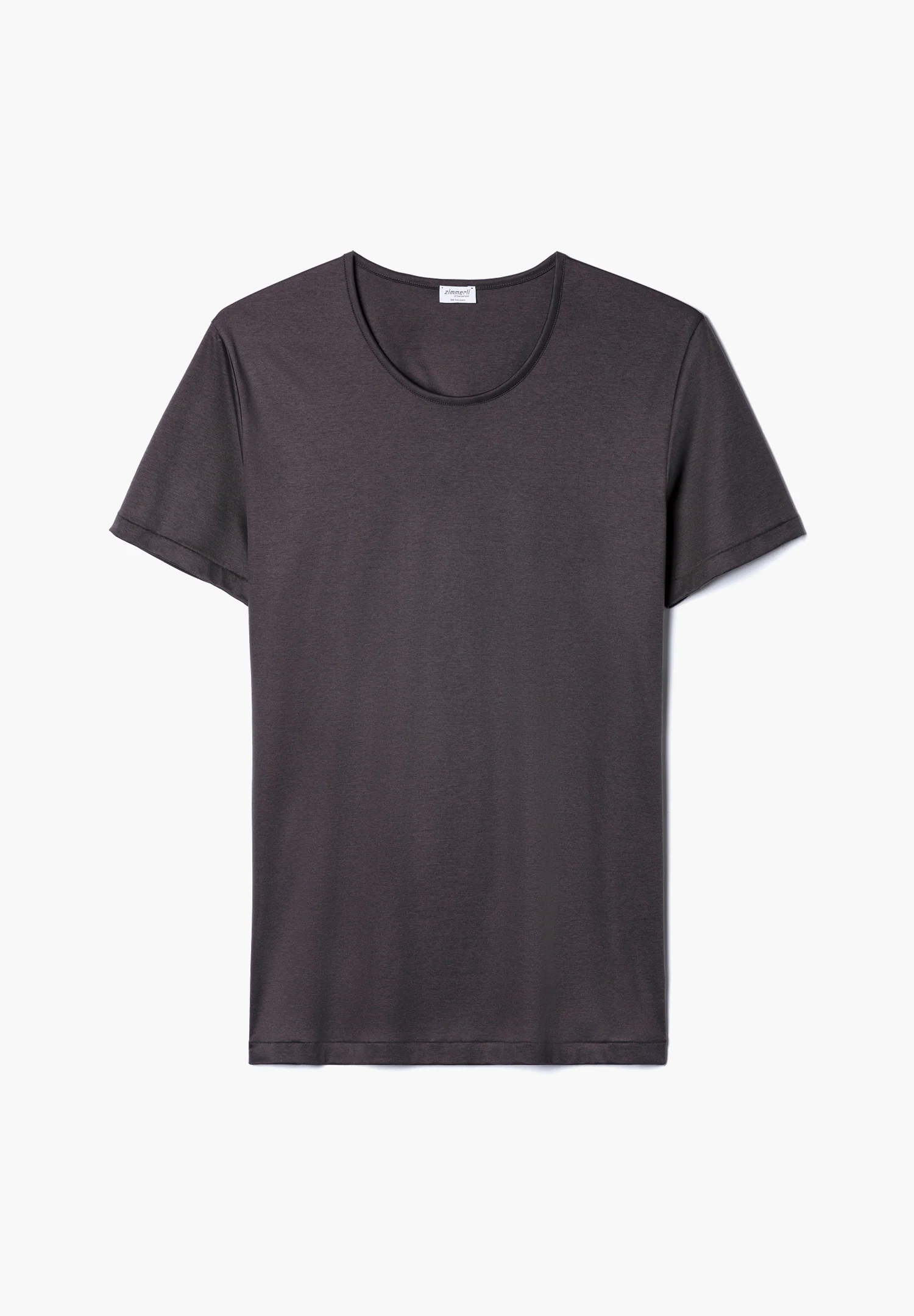 Sea Island | T-Shirt kurzarm, Rundhals schmaler Kragen - espresso - Image 2