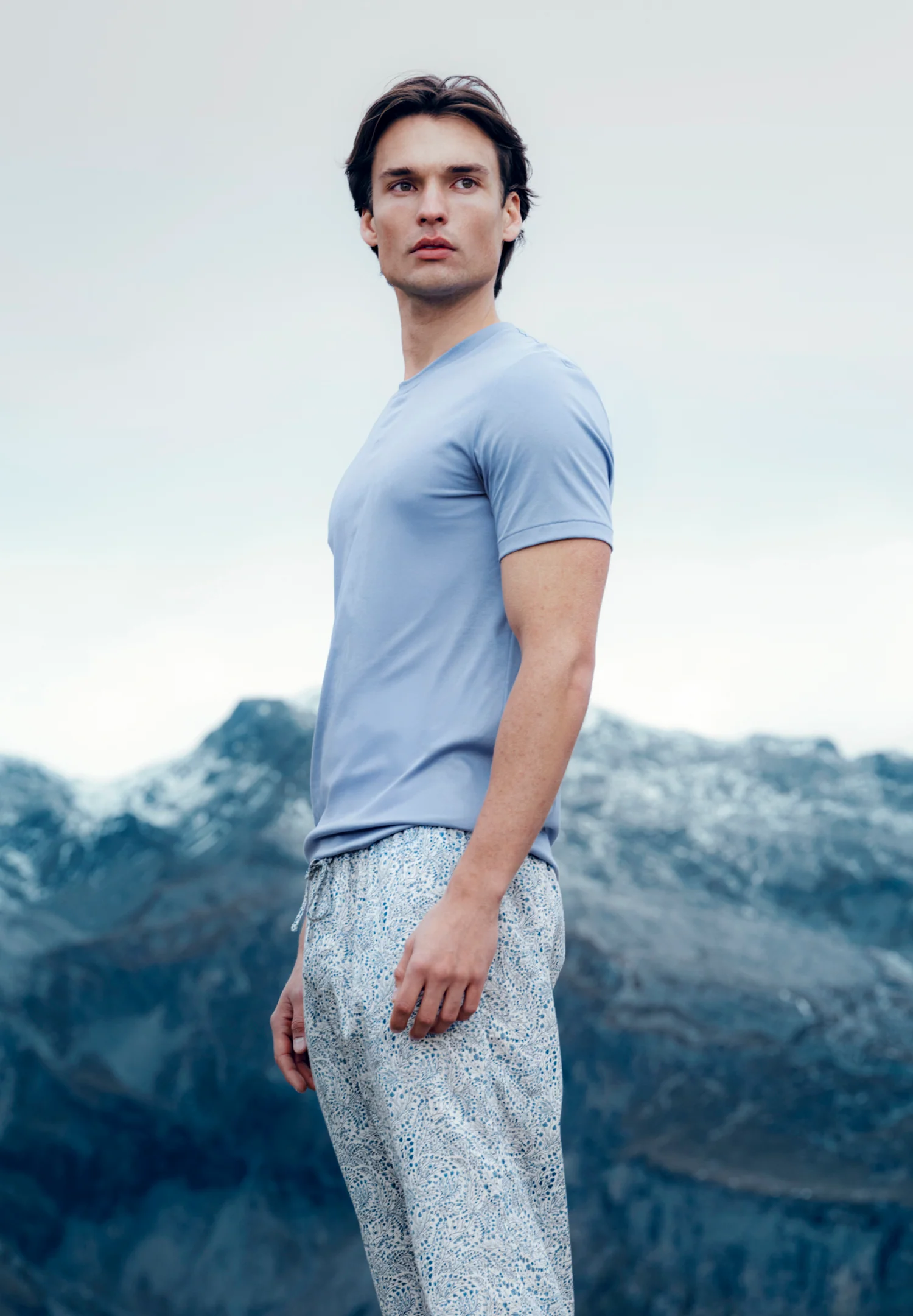Sea Island | T-Shirt kurzarm, Rundhals - mountain lake - Image 3