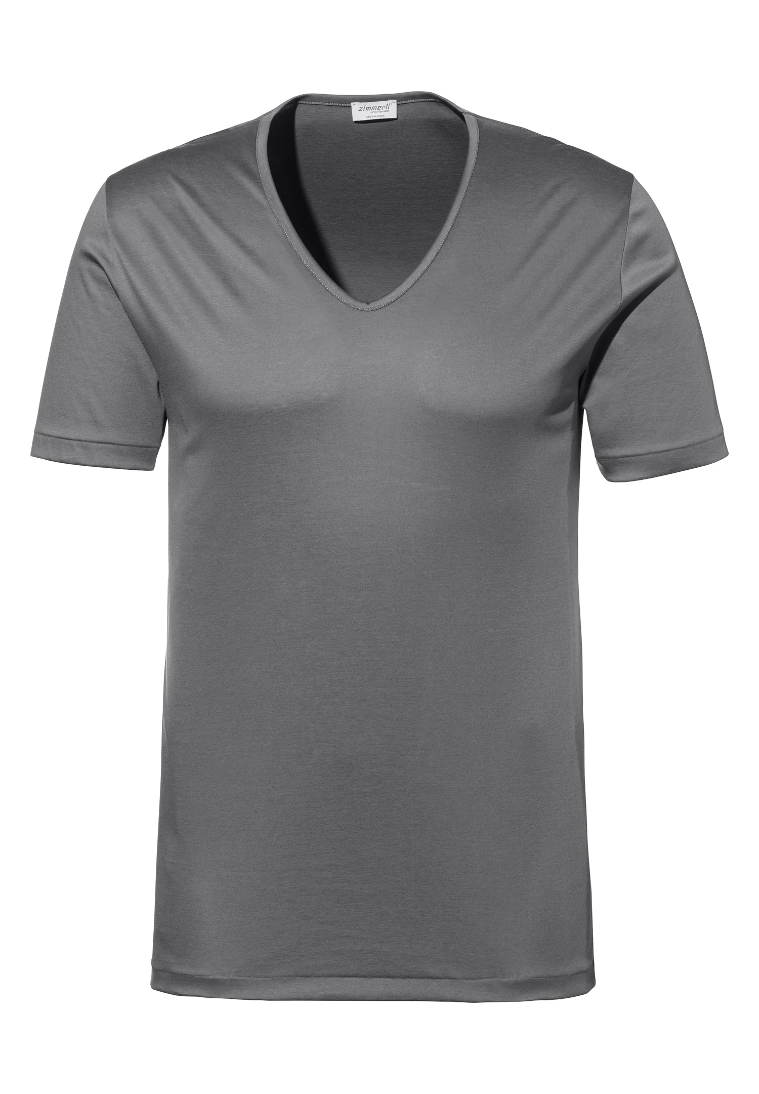 Sea Island | T-Shirt kurzarm V-Ausschnitt - dark sage - Image 2