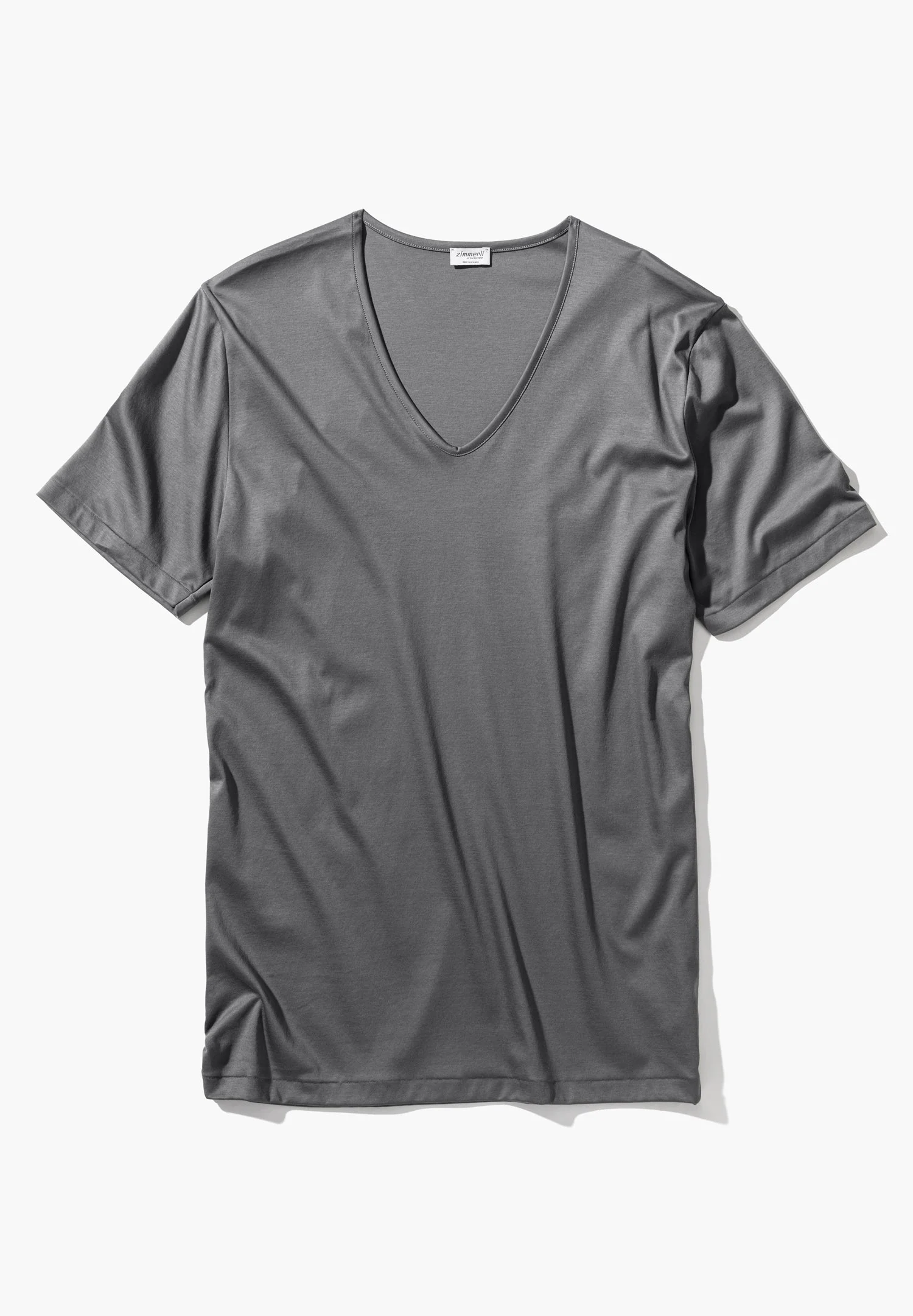 Sea Island | T-Shirt kurzarm V-Ausschnitt - dark sage - Image 4