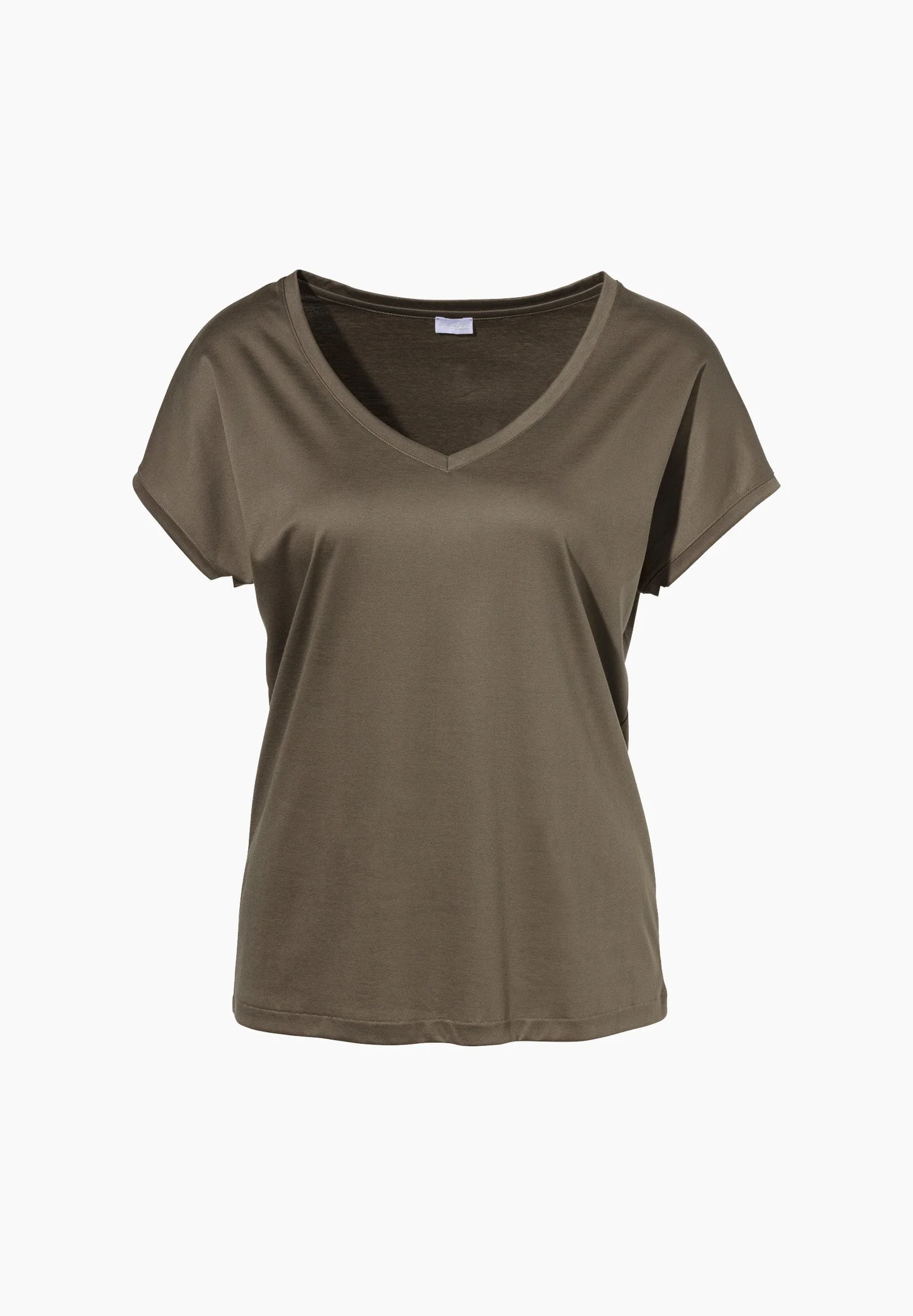 Sea Island | T-Shirt kurzarm V-Ausschnitt - moos - Image 2