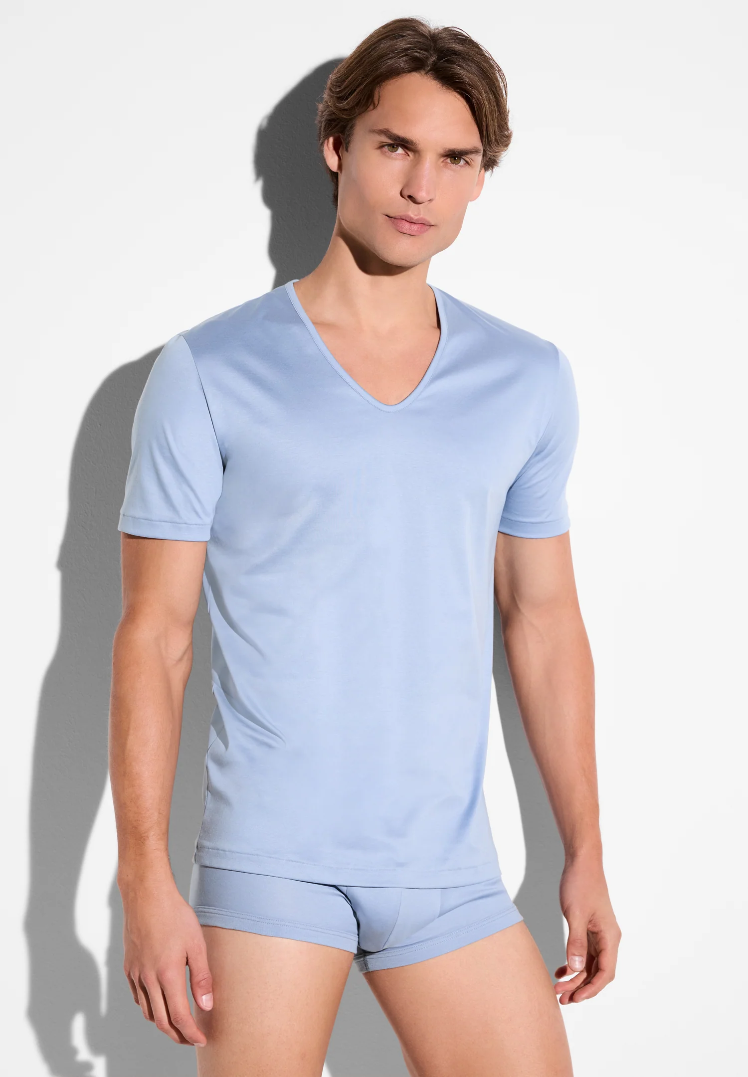 Sea Island | T-Shirt kurzarm V-Ausschnitt - mountain lake