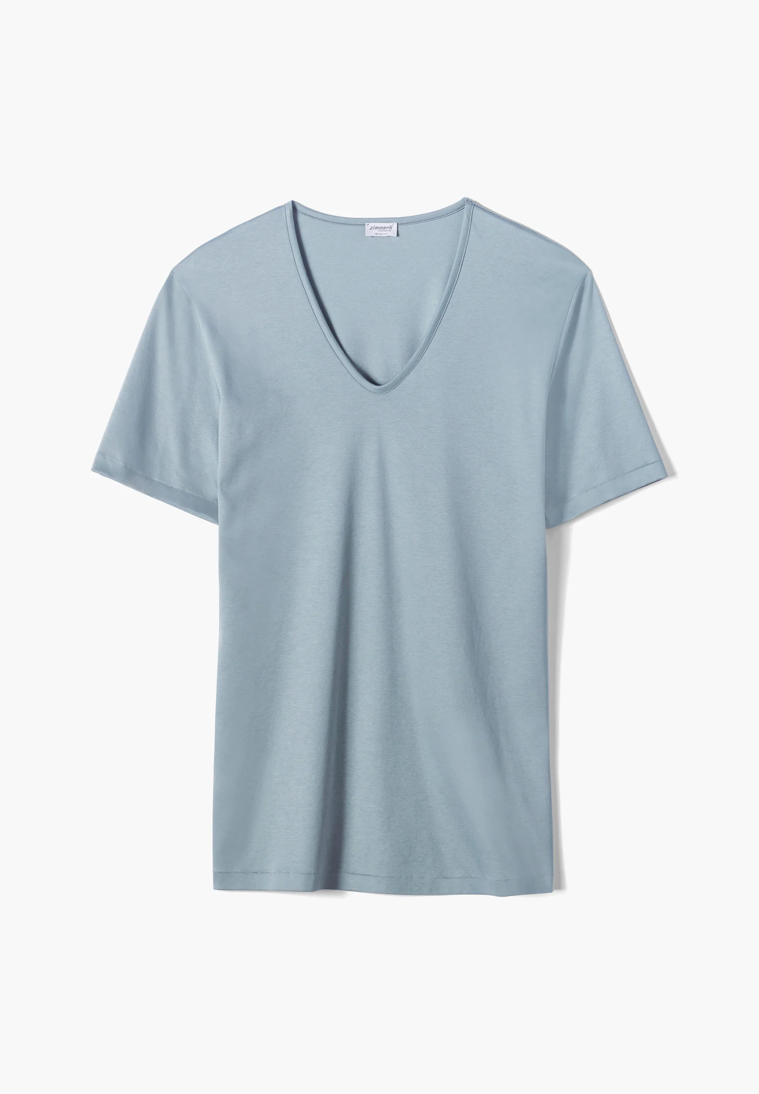 Sea Island | T-Shirt kurzarm V-Ausschnitt - river blue - Image 2