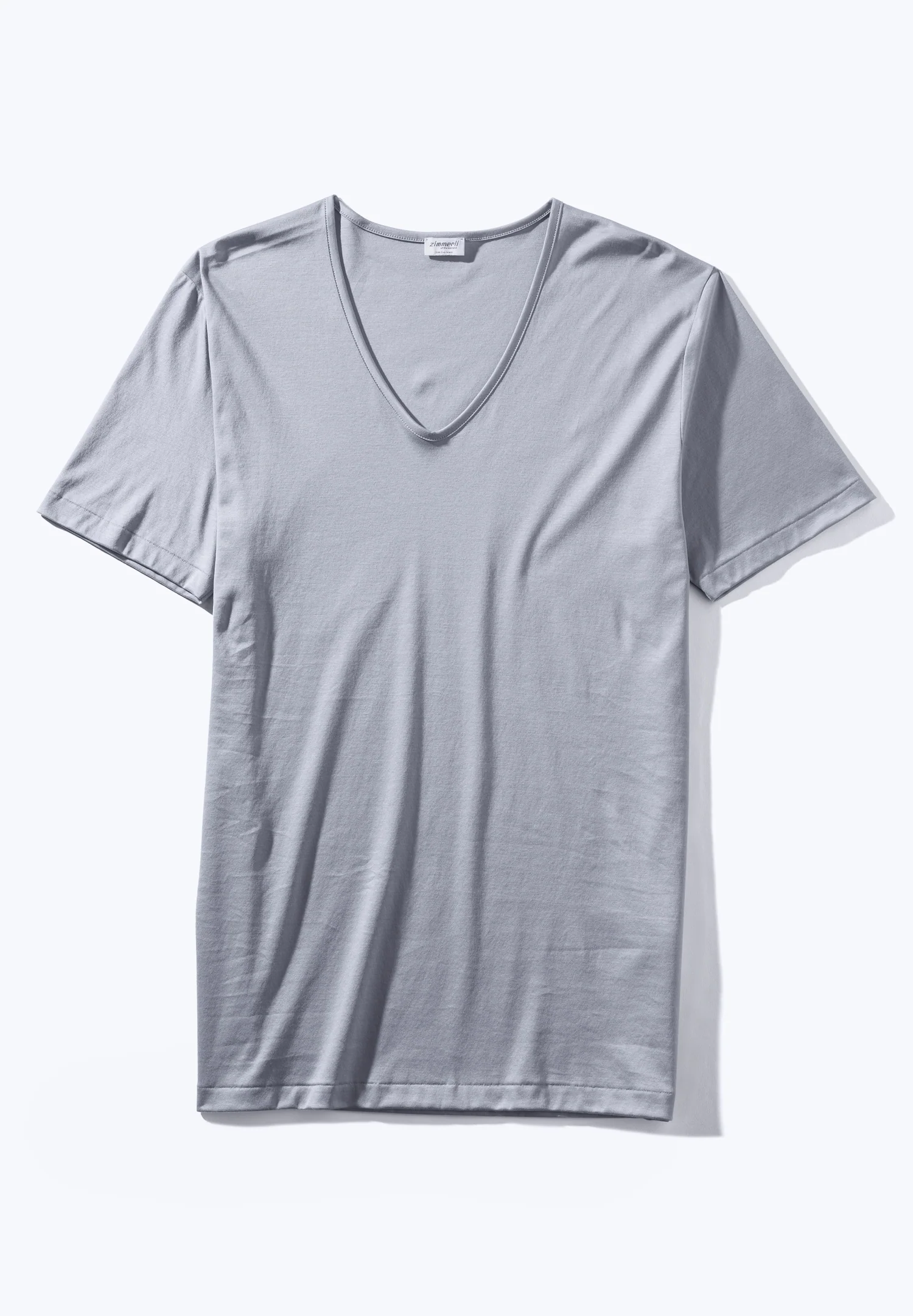 Sea Island | T-Shirt kurzarm V-Ausschnitt - smoky blue - Image 5