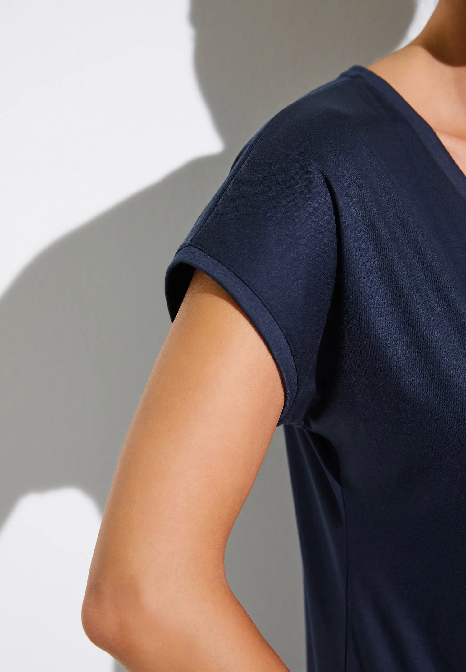 Sea Island | T-Shirt kurzarm V-Ausschnitt - twilight blue - Image 4
