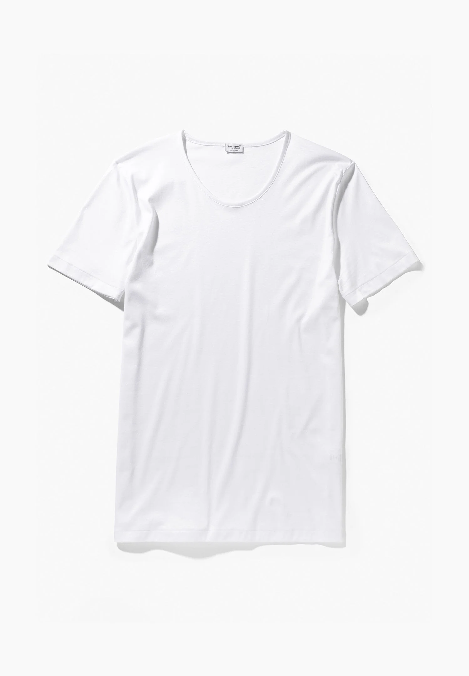 Sea Island | T-Shirt kurzarm, Rundhals schmaler Kragen - weiss - Image 4