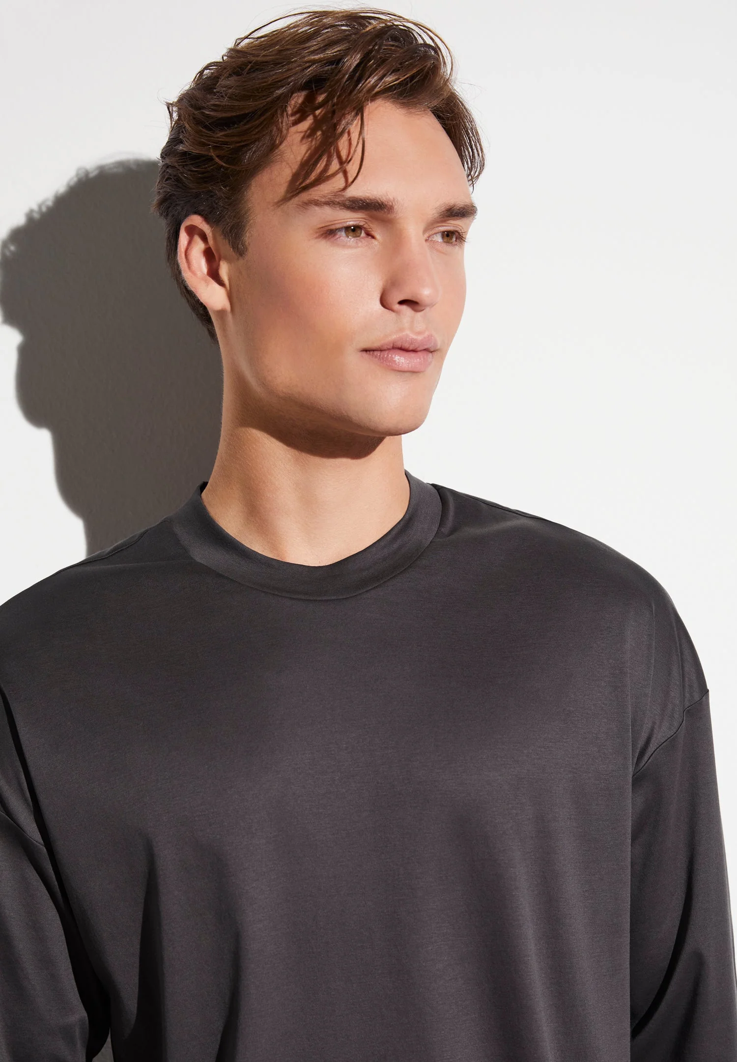 Sea Island | T-Shirt langarm - chocolate - Image 3