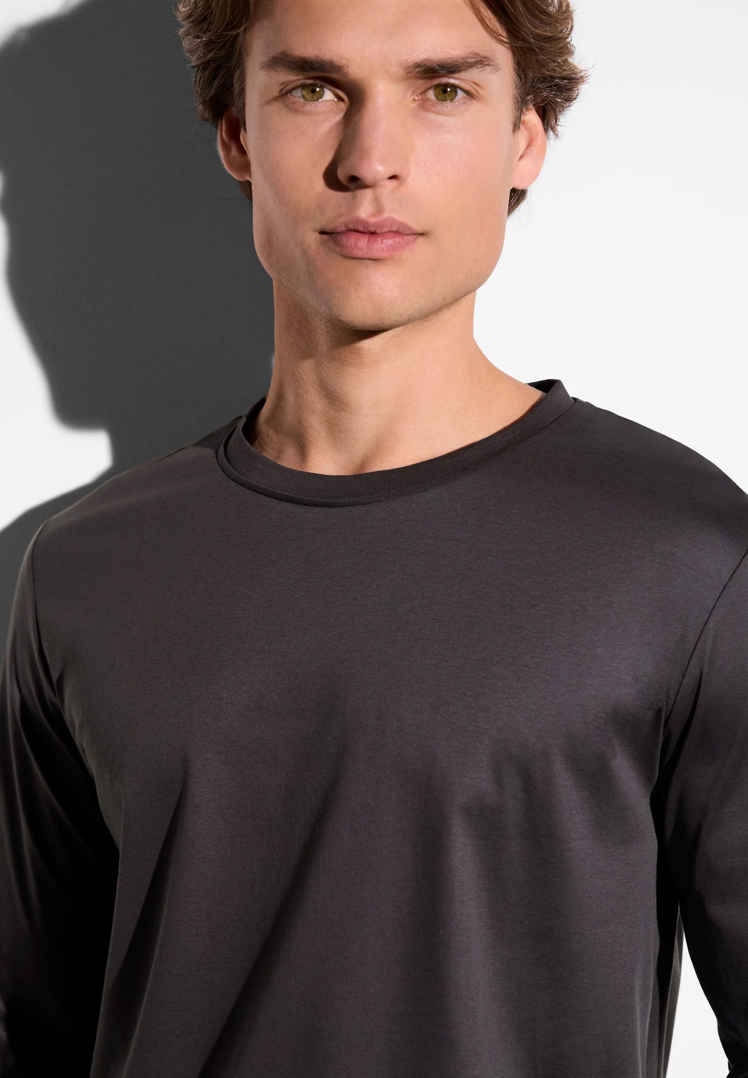 Sea Island | T-Shirt langarm - espresso - Image 3